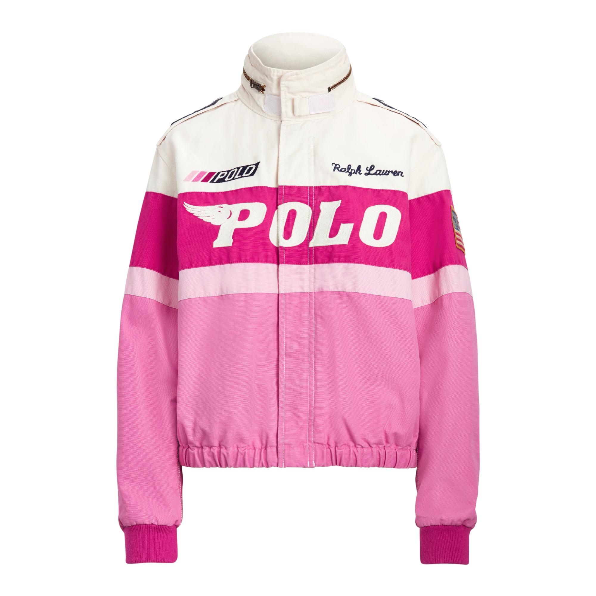 Ralph Lauren Pink Pony Cotton Canvas Bomber Jacket | Lyst