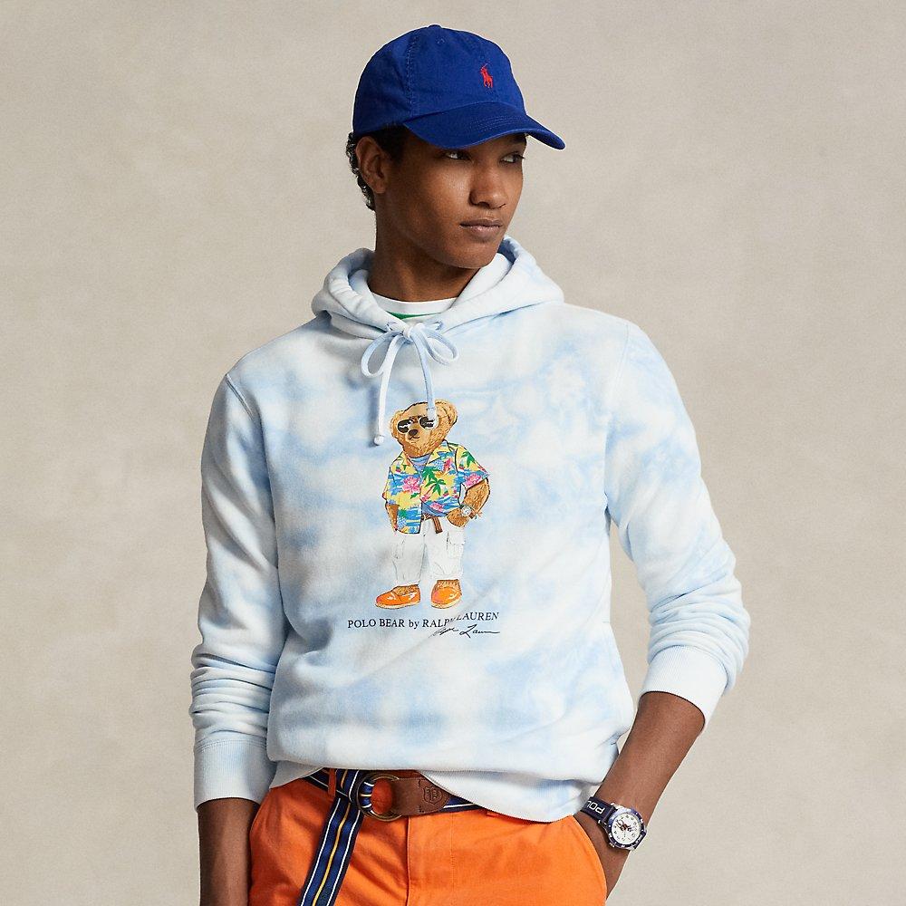 Ralph Lauren Polo Bear Tie dye Fleece Hoodie in Blue for Men Lyst