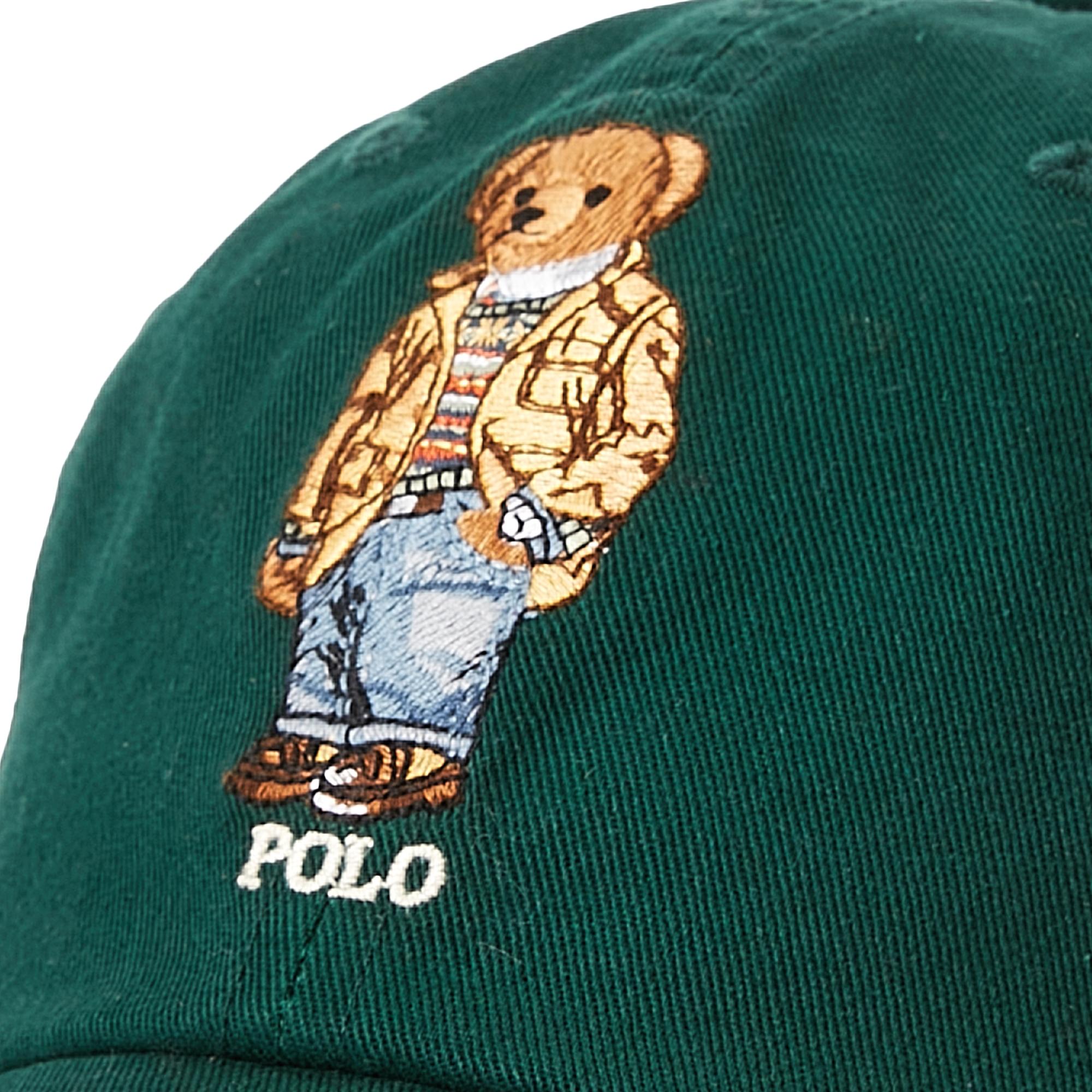 Ralph Lauren Cotton Polo Bear Chino Ball Cap in Green for Men - Lyst