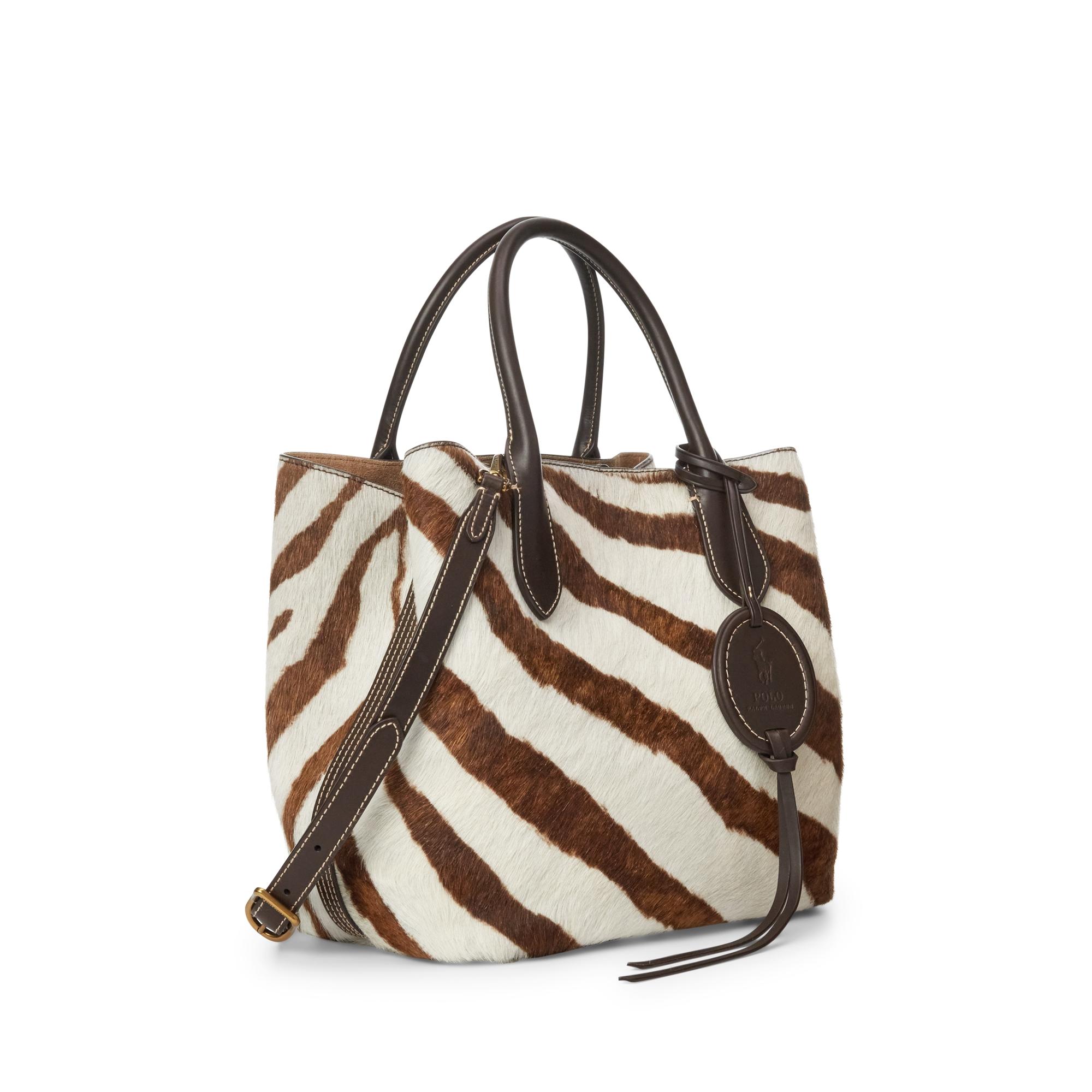 ralph lauren zebra bag