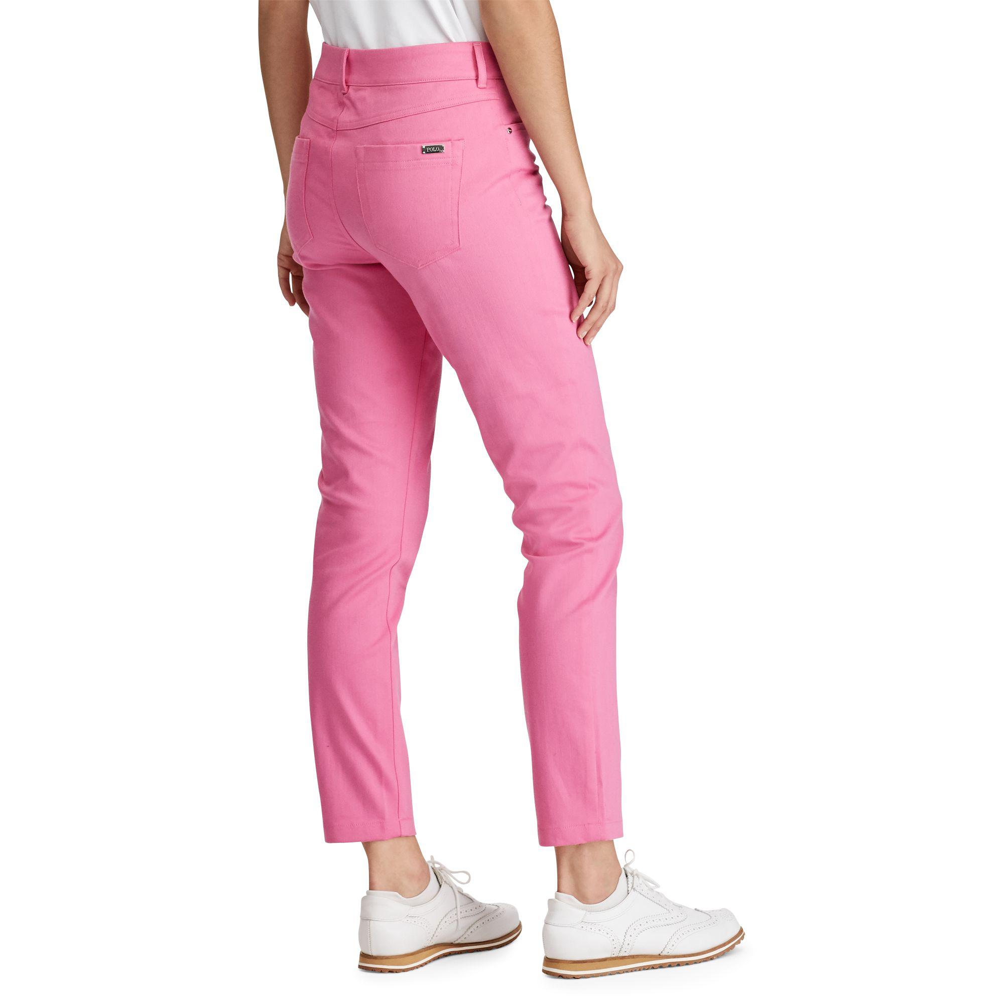 Ralph Lauren Golf Denim Stretch Twill Golf Pant in Pink | Lyst
