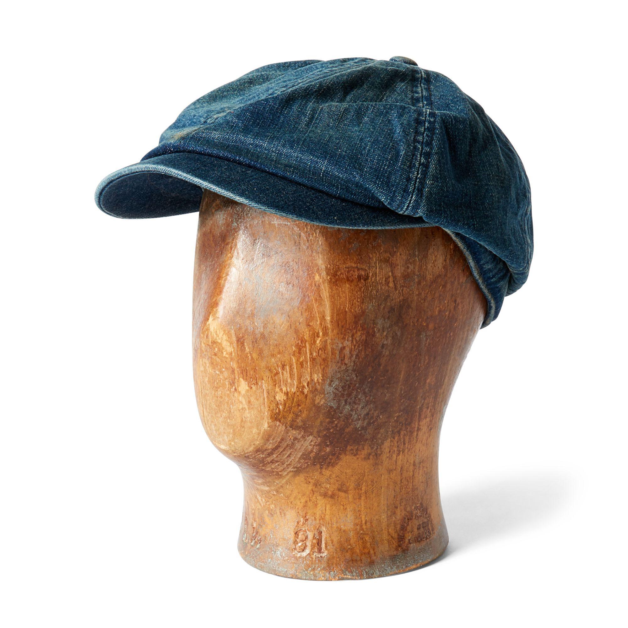 denim newsboy hat