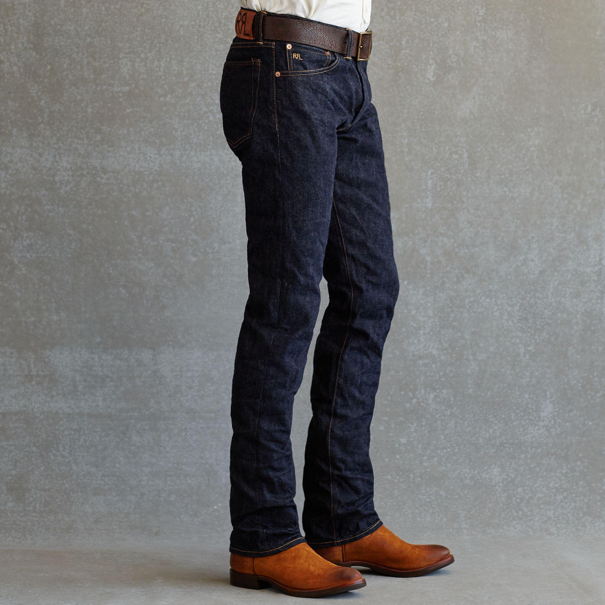 rrl low straight jeans