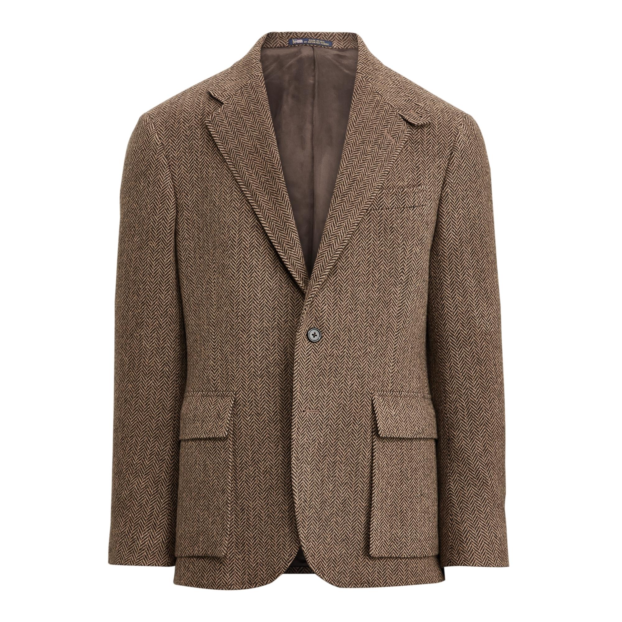 Ralph Lauren Wool Herringbone Sport Coat in Brown/Tan (Brown) for Men ...