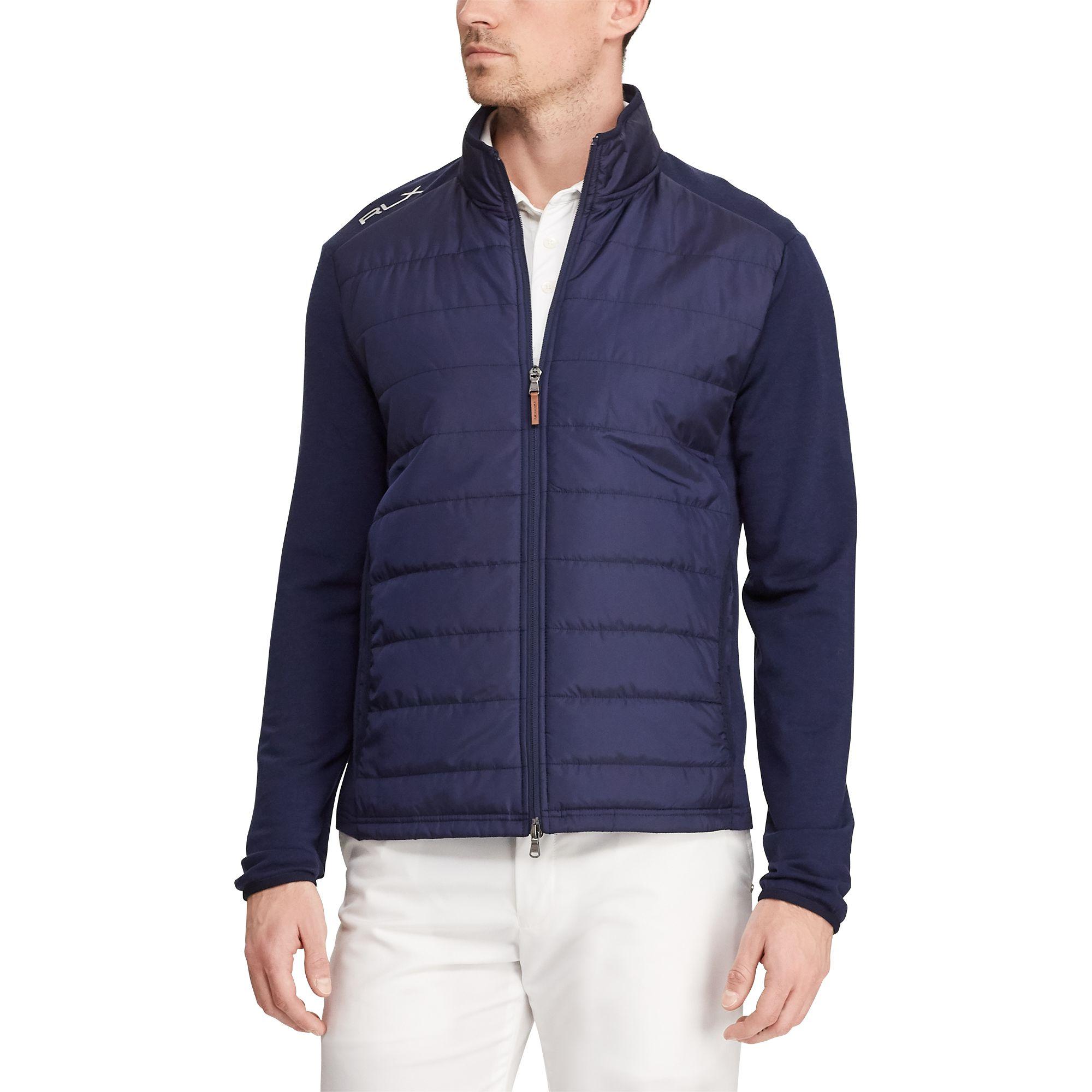 ralph lauren paneled stretch wool jacket