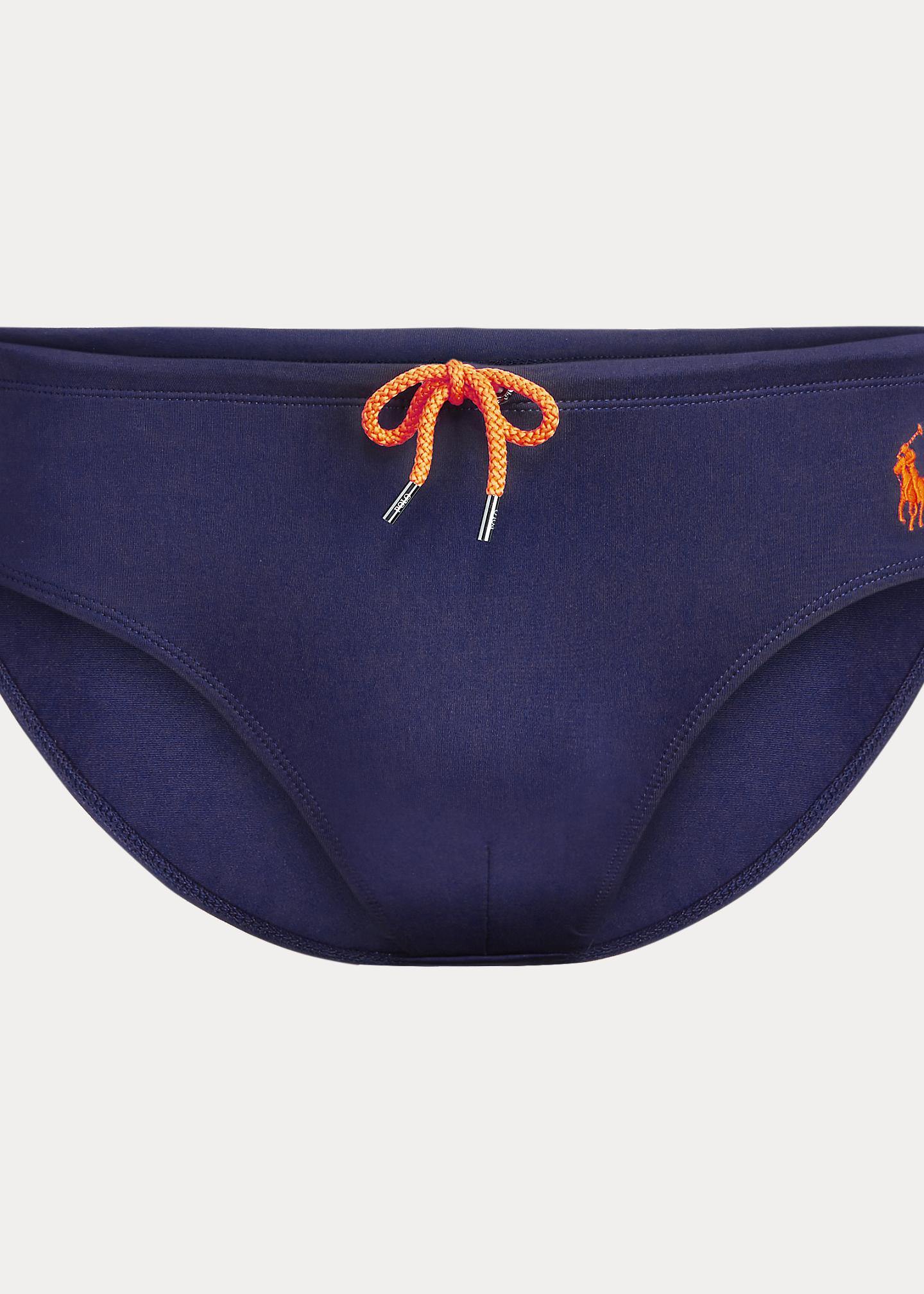 Polo Ralph Lauren Striped Swim Briefs in Blue for Men Lyst UK