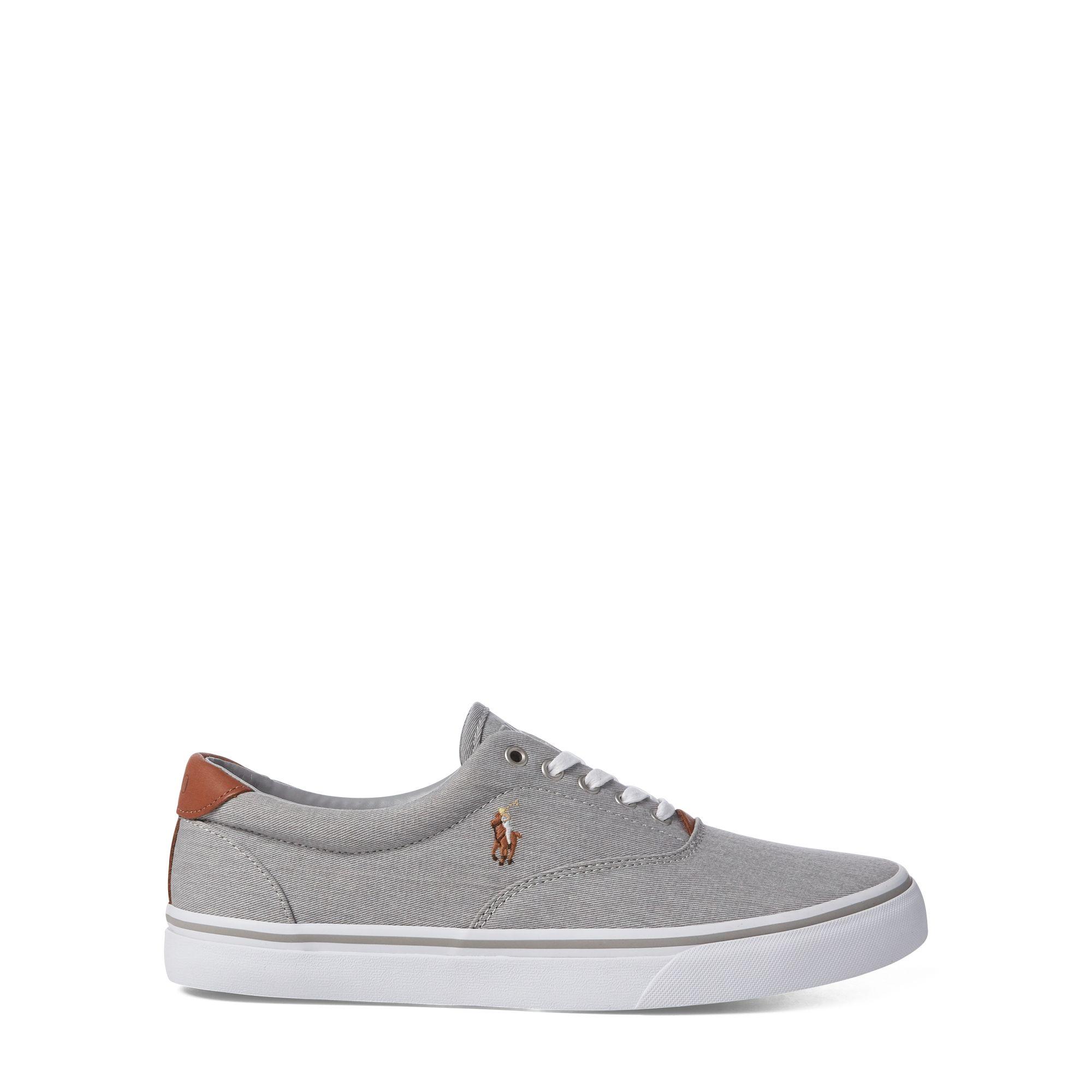 ralph lauren thorton canvas trainers