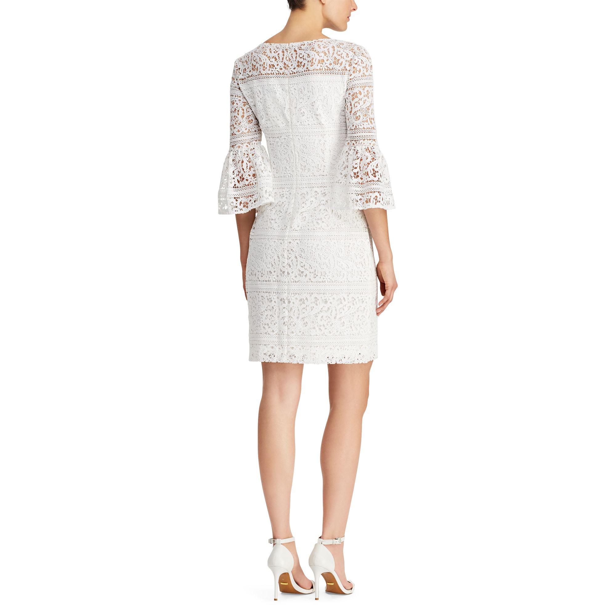 Ralph lauren lace bell sleeve dress Clearance