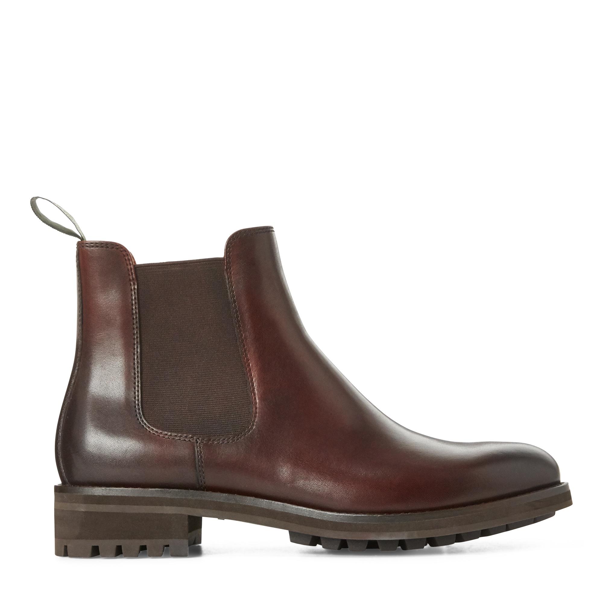 Ralph Lauren Bryson Leather Chelsea Boot in Brown for Men | Lyst