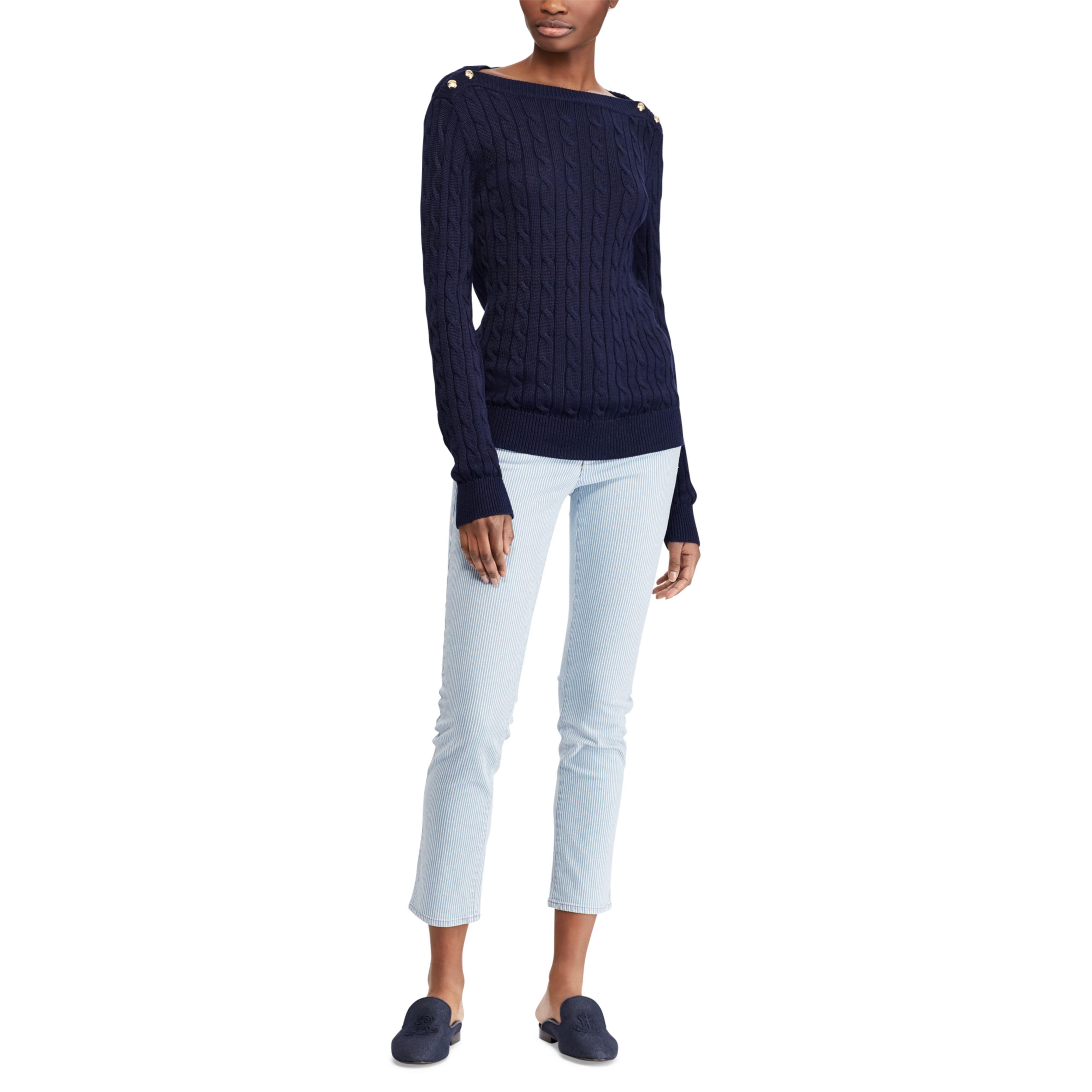 women's sweater with buttons on shoulder
