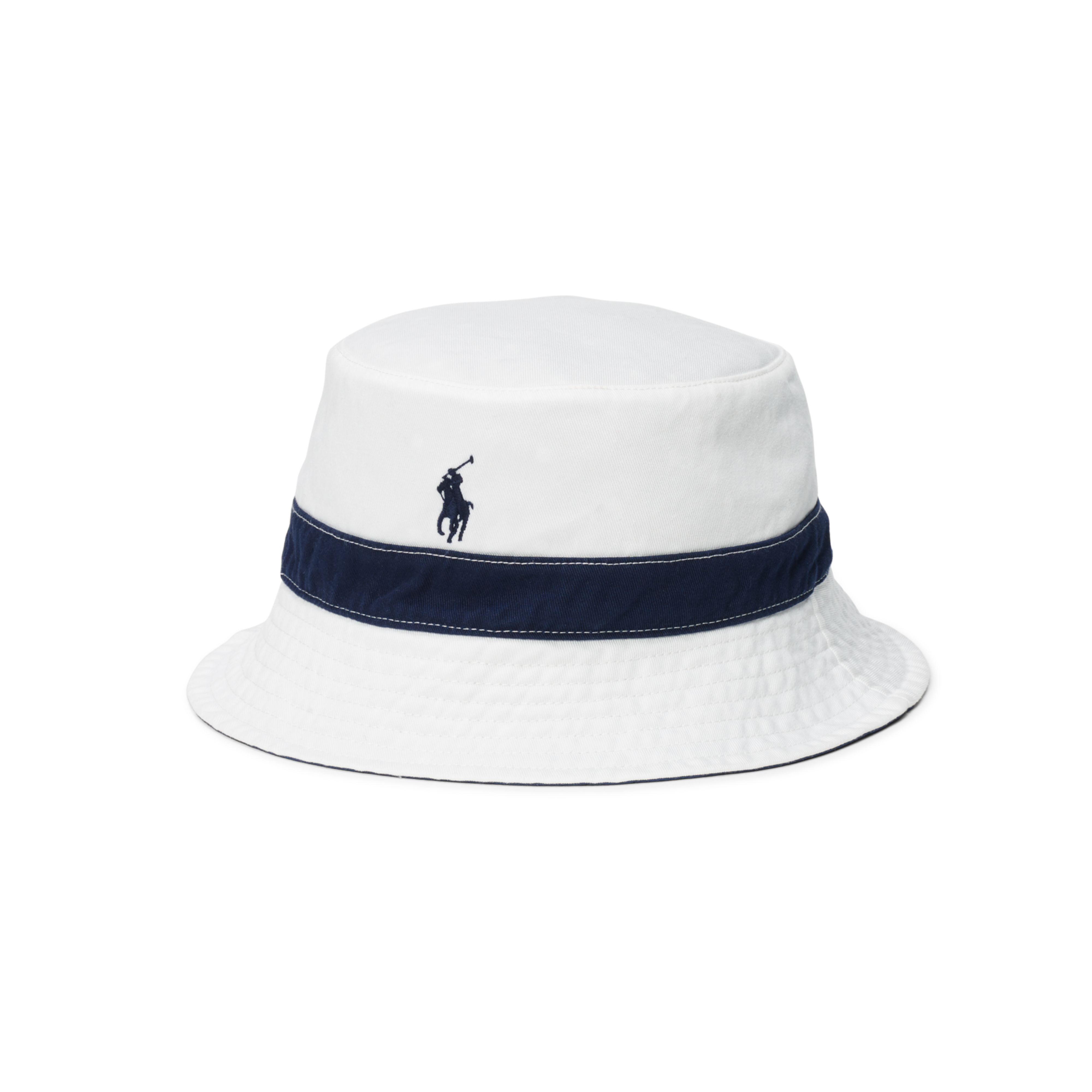 Polo Ralph Lauren Synthetic Reversible Twill Bucket Hat in Blue for Men -  Lyst