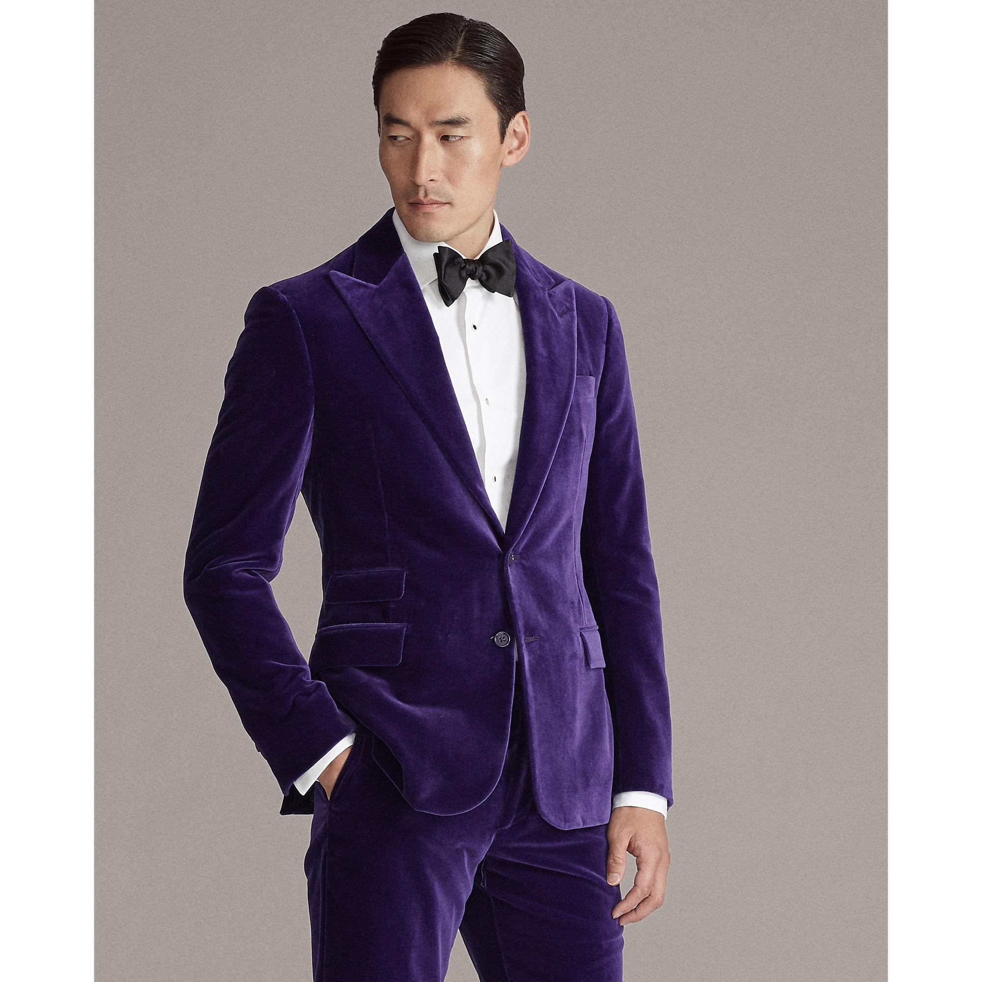 Ralph Lauren Kent Velvet Dinner Jacket in Purple for Men | Lyst