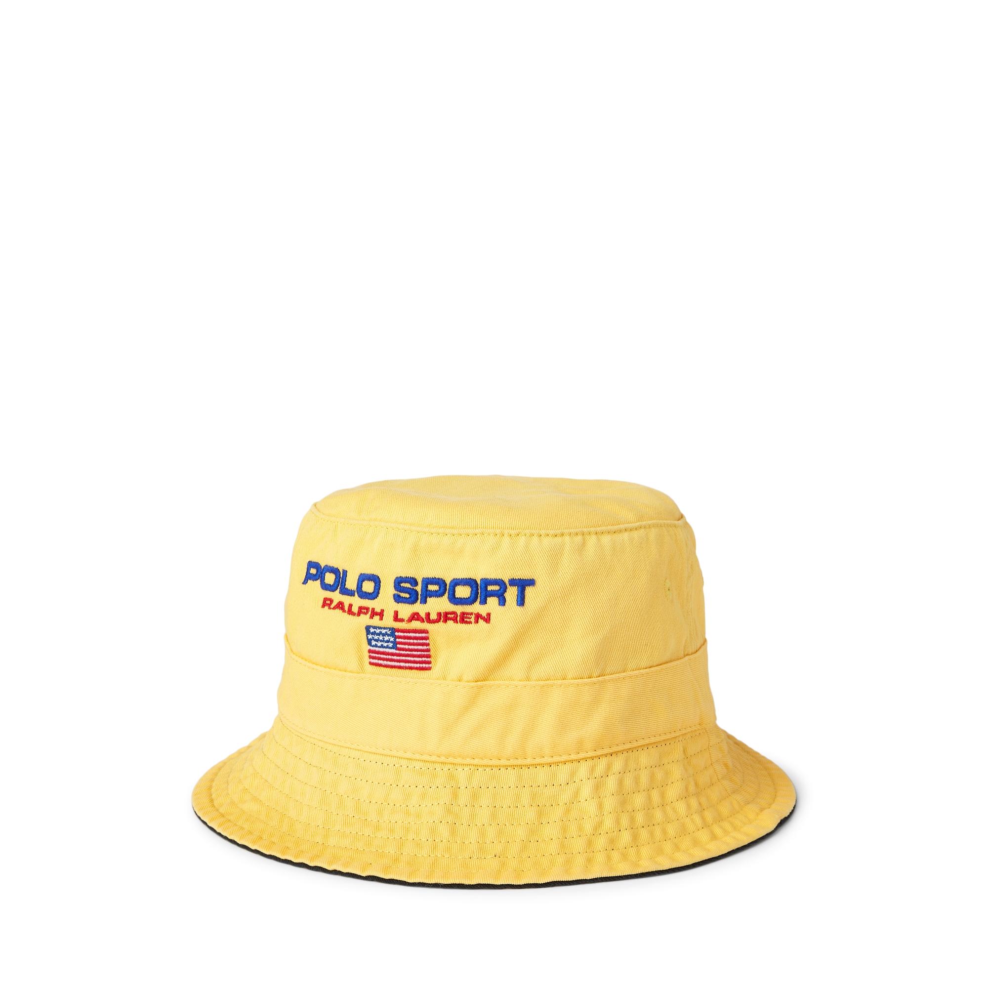 Ralph Lauren Polo Sport Chino Bucket Hat in Yellow for Men | Lyst