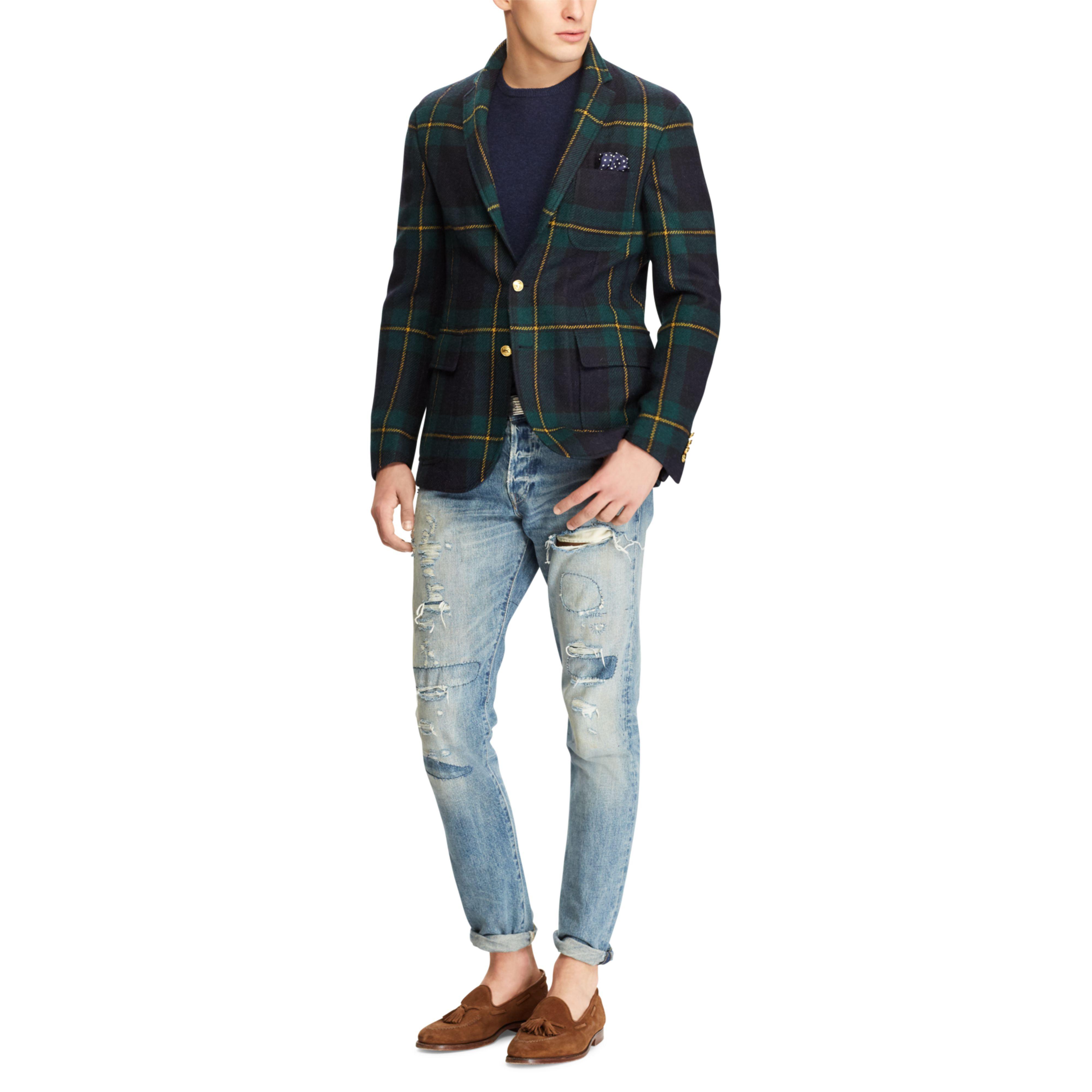 Polo Ralph Lauren Wool Black Watch Sport Coat for Men Lyst