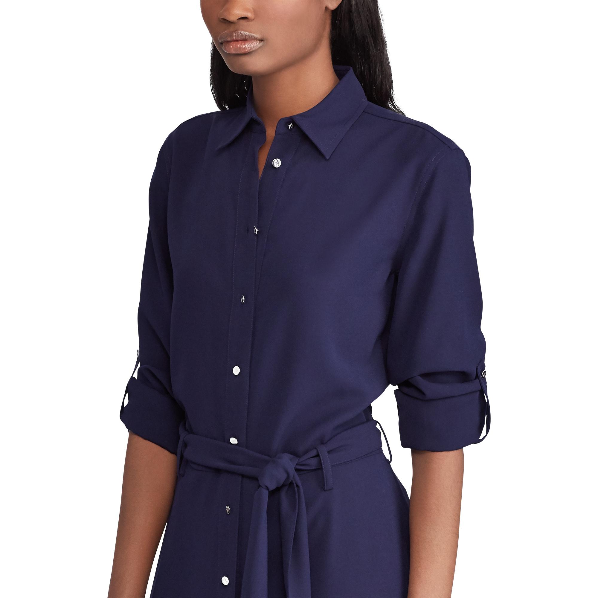 lauren ralph lauren fit & flare shirtdress