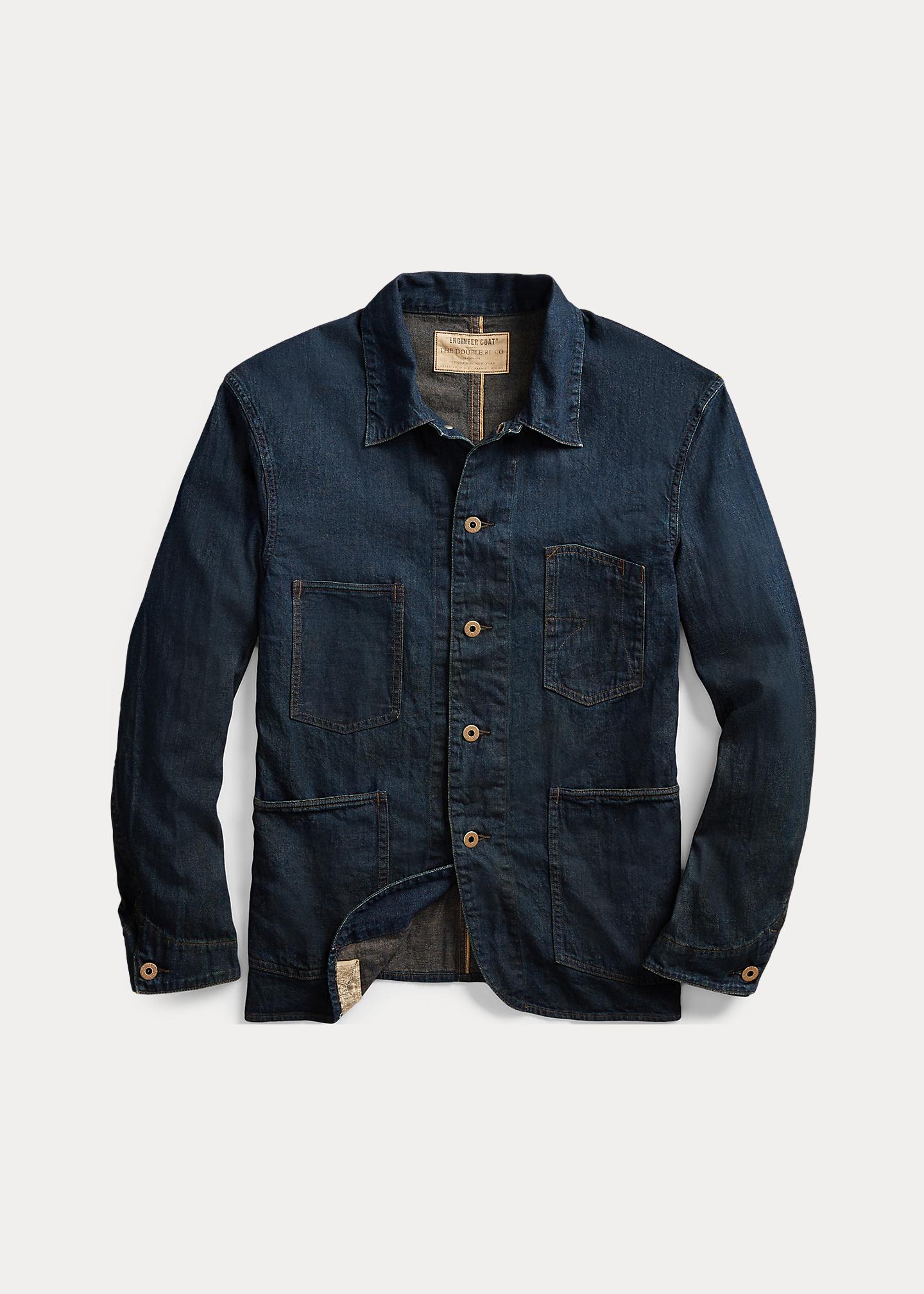 ジャケット・アウター Double RL INDIGO DENIM ENGINEER JACKET New *RRL* Indigo Denim Engineer Jacket *M Double RL