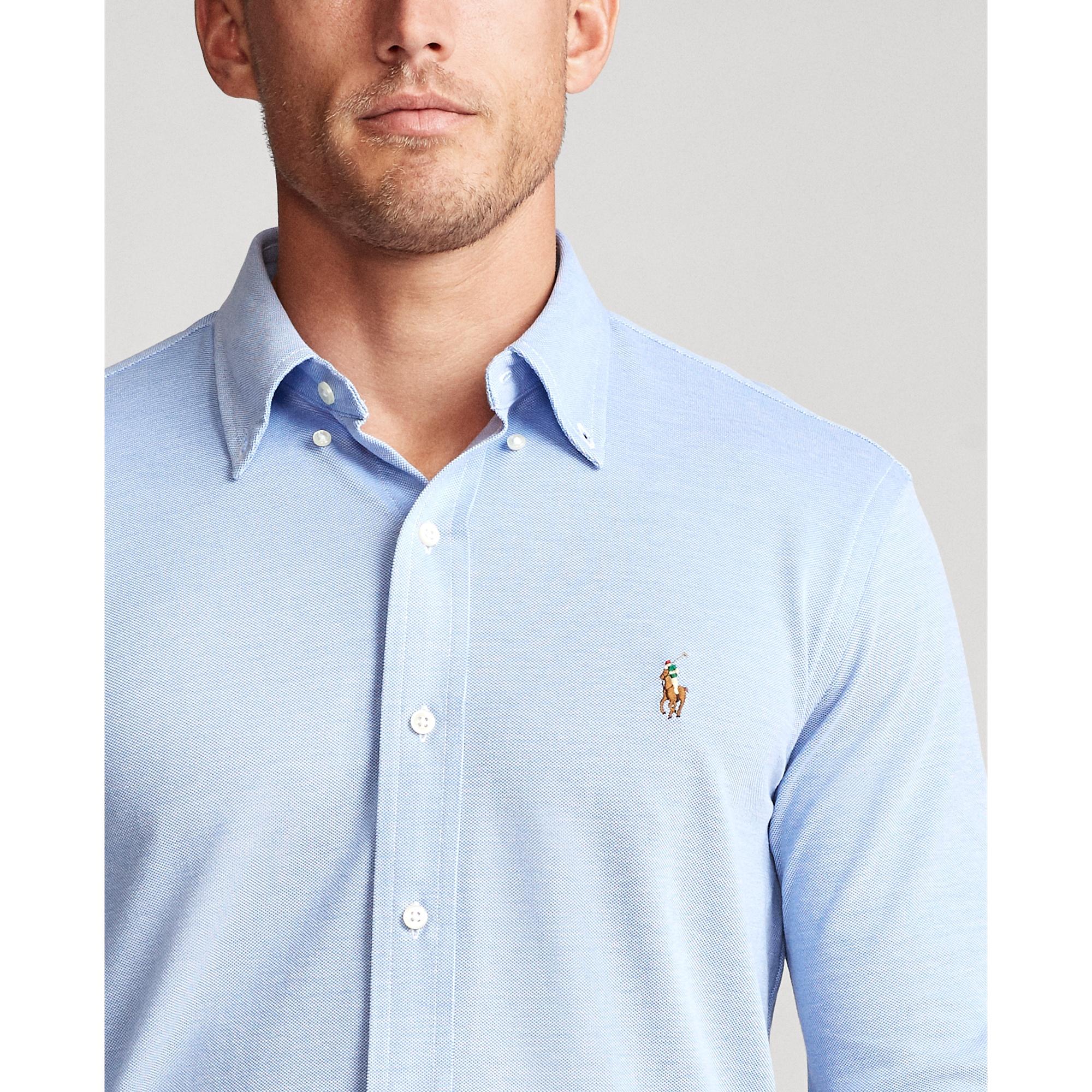 ralph lauren knit oxford shirt