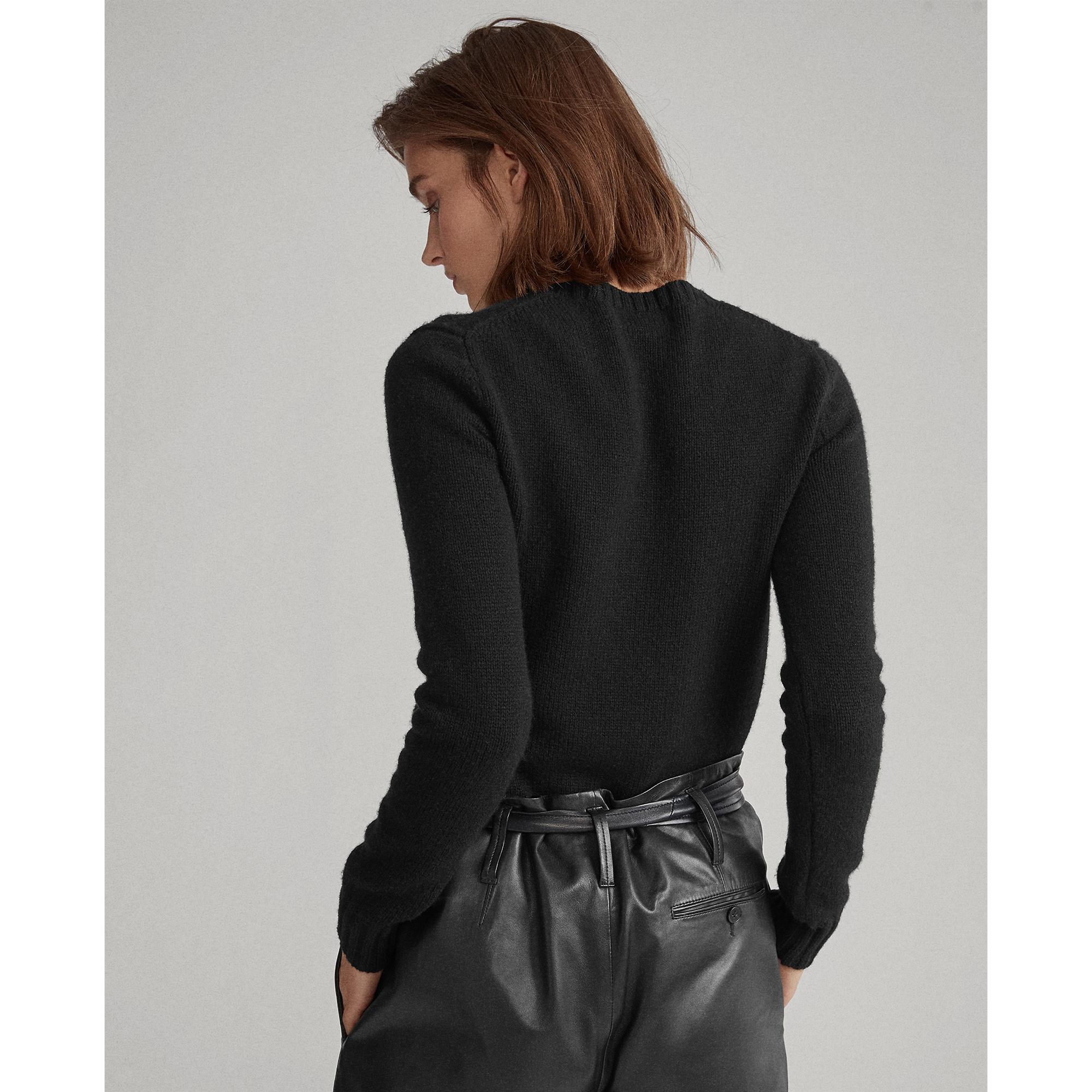 sequined polo bear sweater