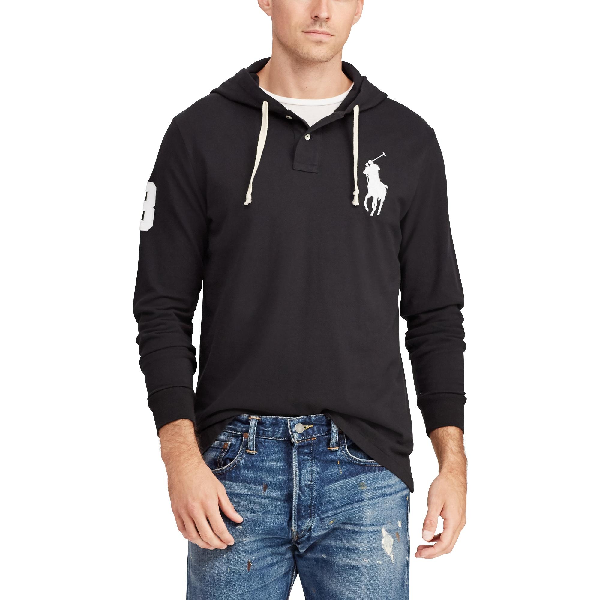 ralph lauren cotton mesh hoodie