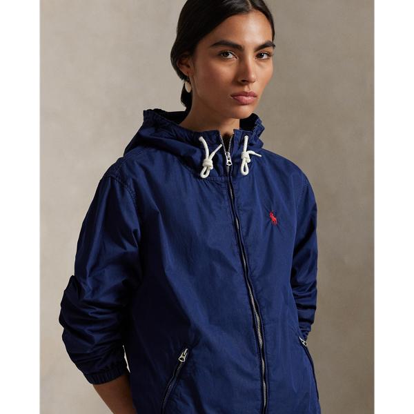 Polo Ralph Lauren Twill Hooded Jacket in Blue Lyst UK