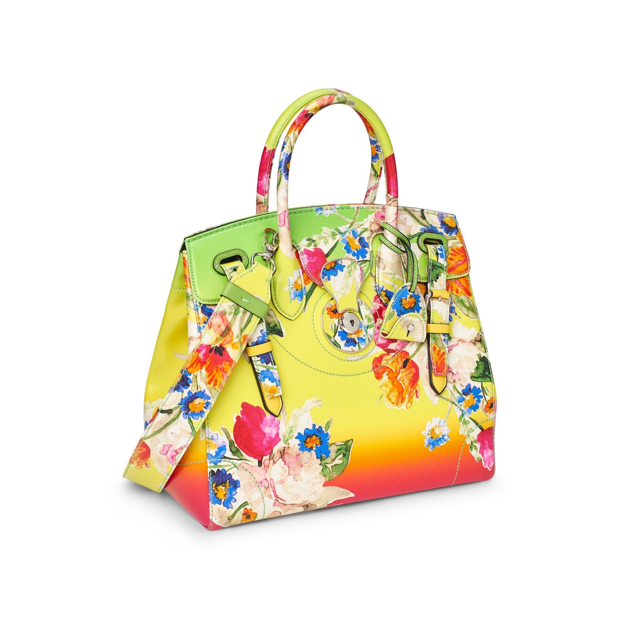Ralph Lauren Floral Canvas Light Ricky 33 in Yellow | Lyst