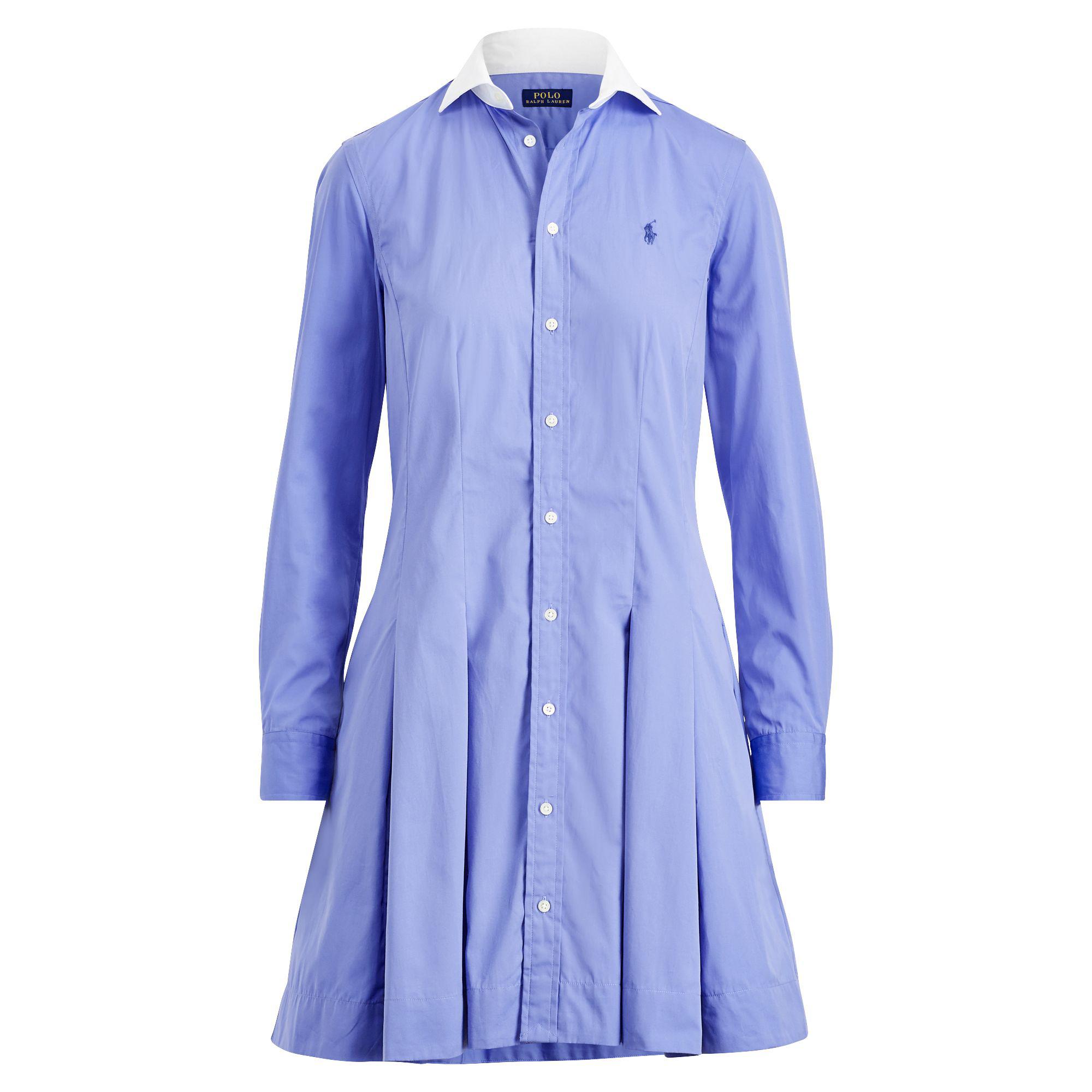 ralph lauren fit and flare shirt dress