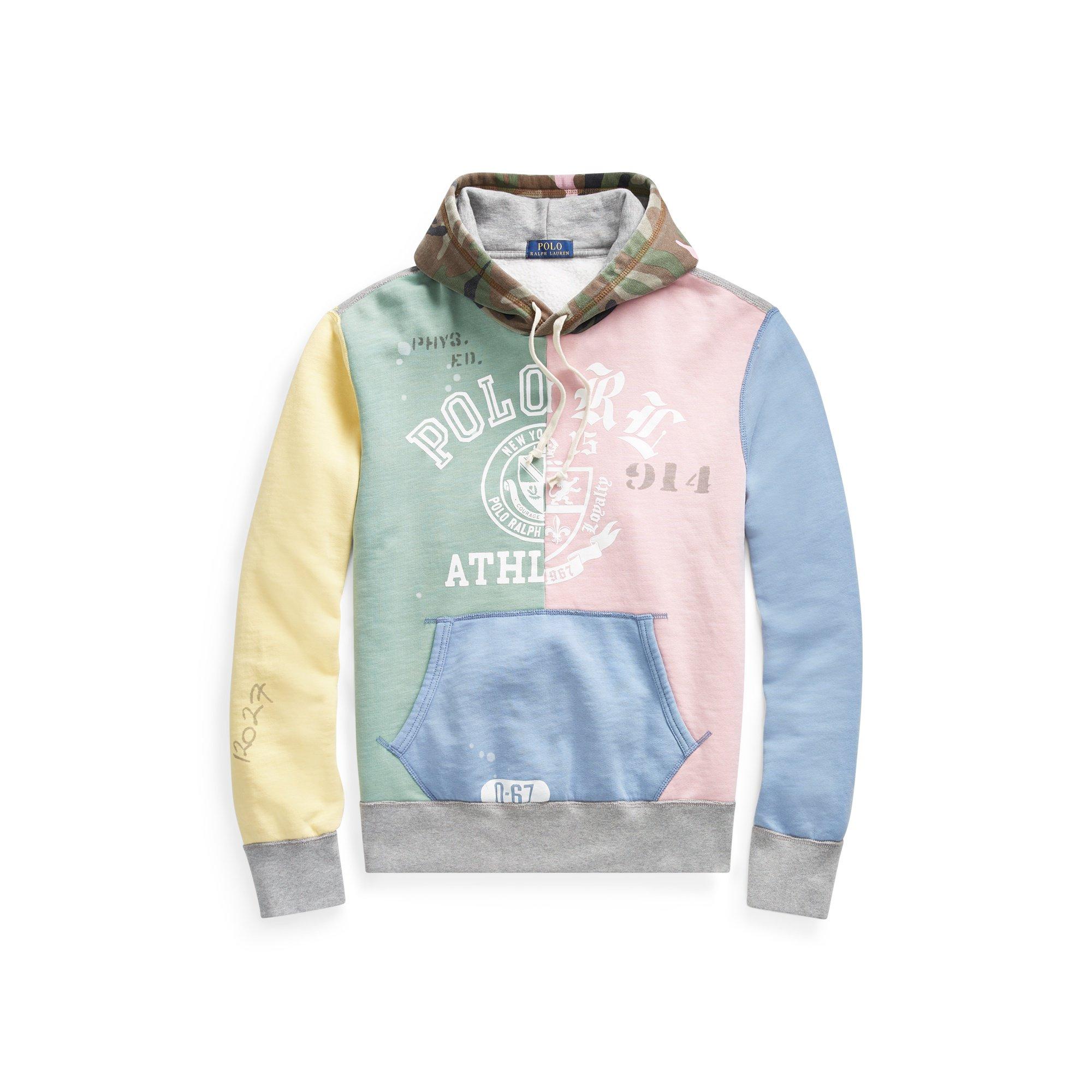 polo patchwork hoodie - 52% OFF 