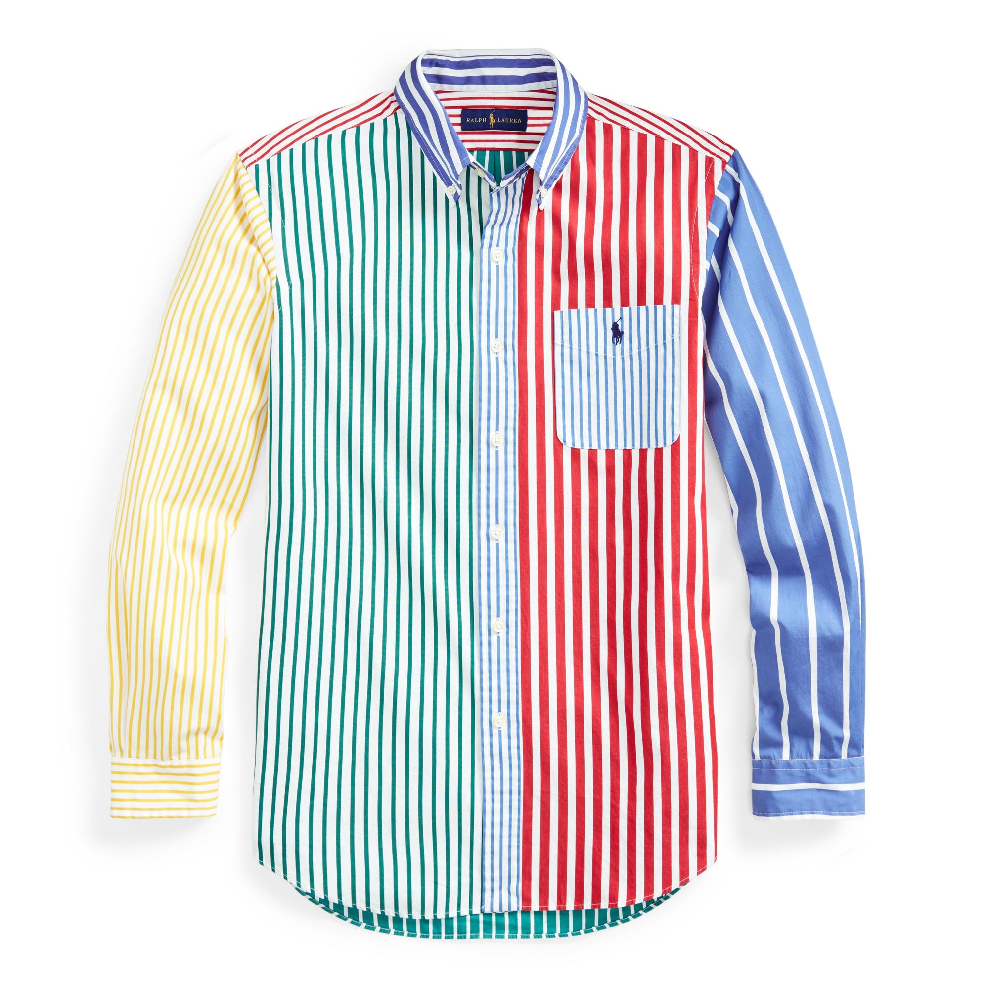 Ralph Lauren Custom Fit Striped Poplin Fun Shirt for Men Lyst