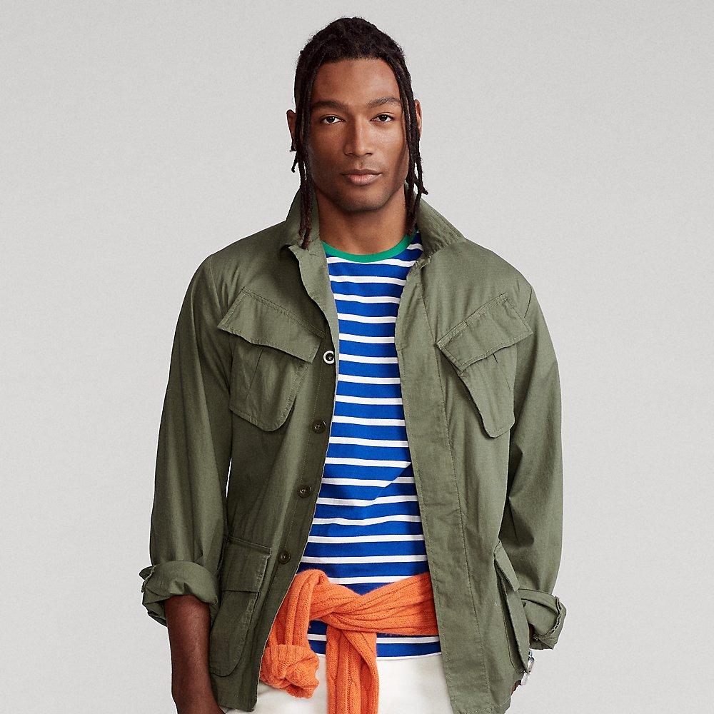 Polo Ralph Lauren Cotton Stretch Ripstop Utility Suit Jacket in Olive  (Green) for Men | Lyst
