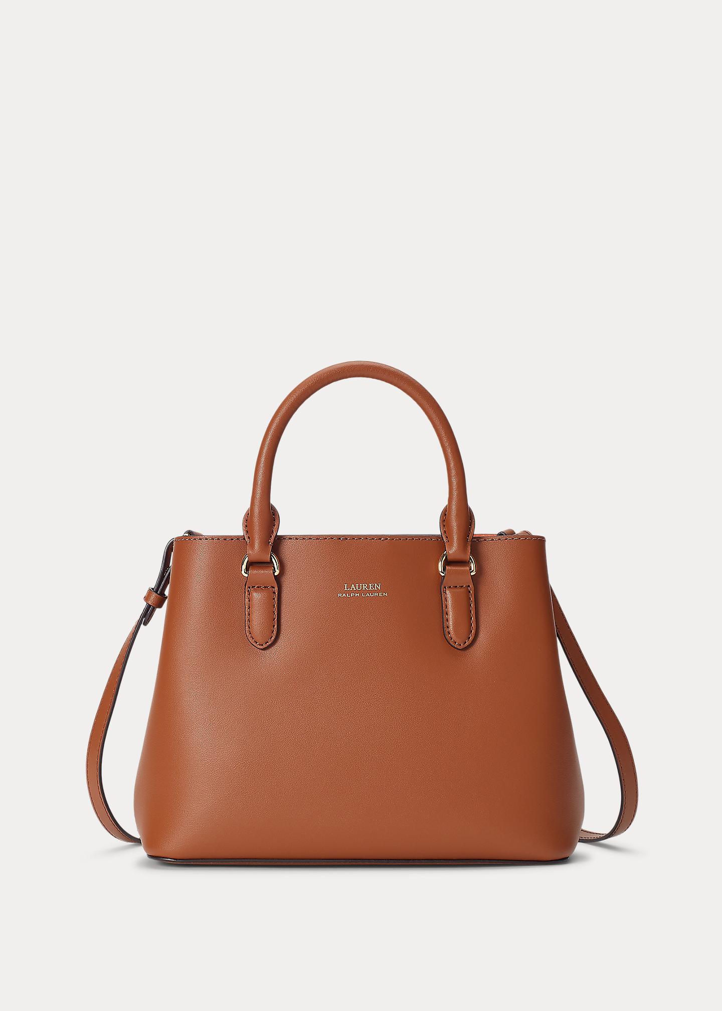 Ralph Lauren Mini Leather Marcy Satchel in Brown Lyst UK