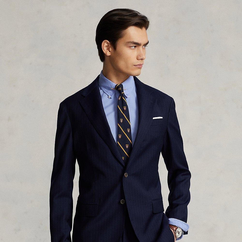 Ralph Lauren Polo Soft Pinstripe Wool Suit Jacket in Blue for Men | Lyst