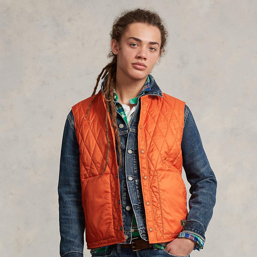 Ralph Lauren Waterrepellent Quilted Vest in Red for Men Lyst