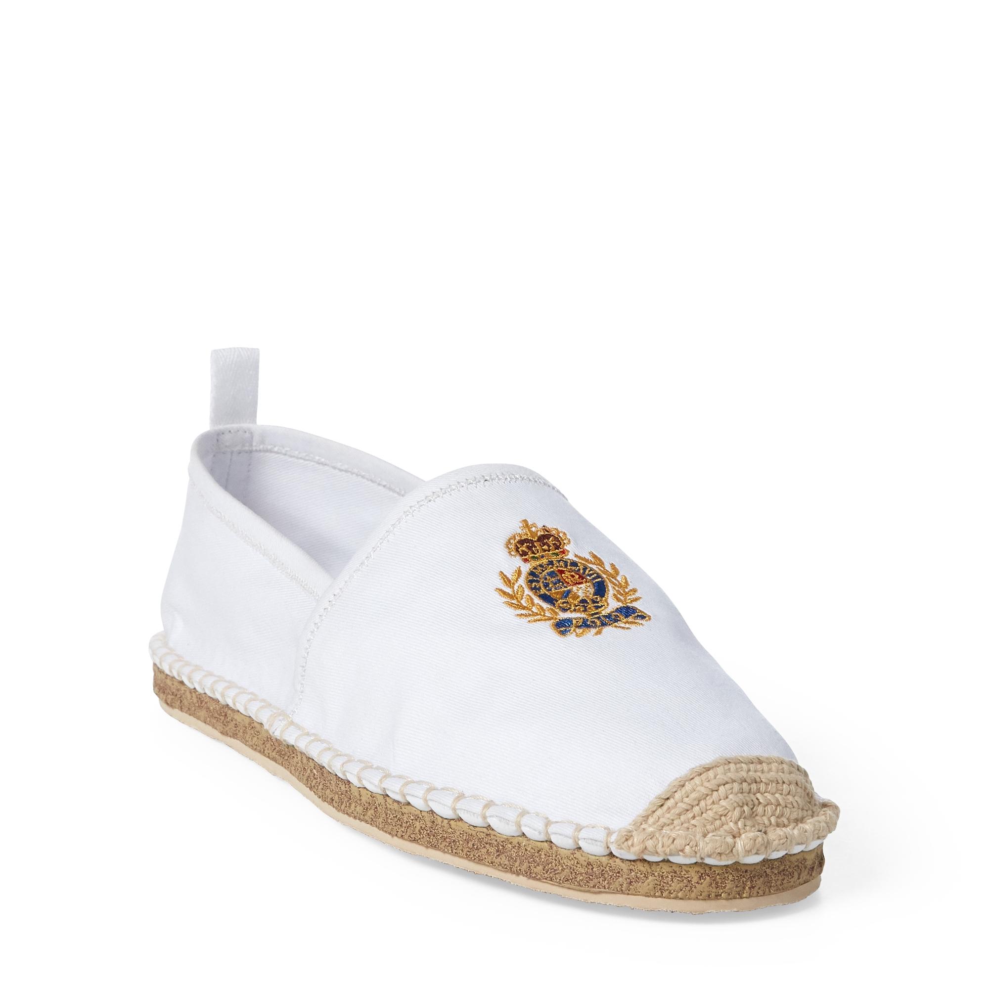 Polo Ralph Lauren Barron Crested Espadrille in White for Men | Lyst