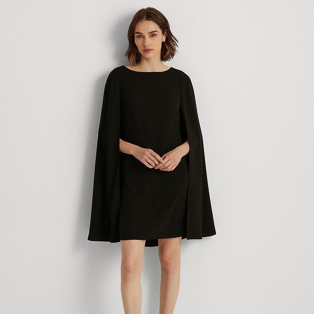 Ralph Lauren Cape Cocktail Dress in Black Lyst