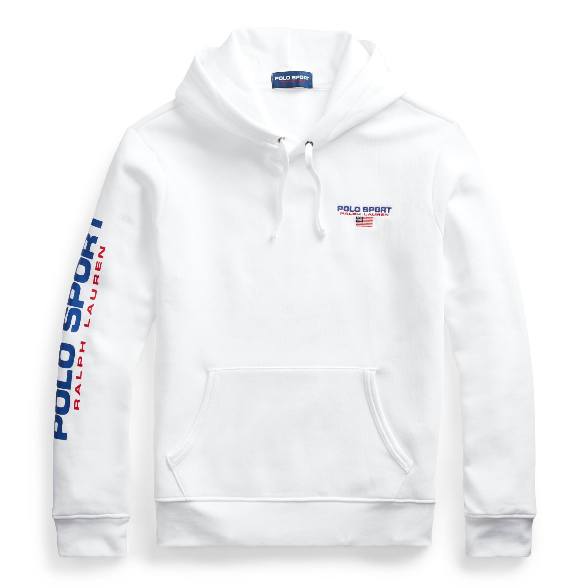 Polo Ralph Lauren Polo Sport Fleece Hoodie in White for Men Lyst