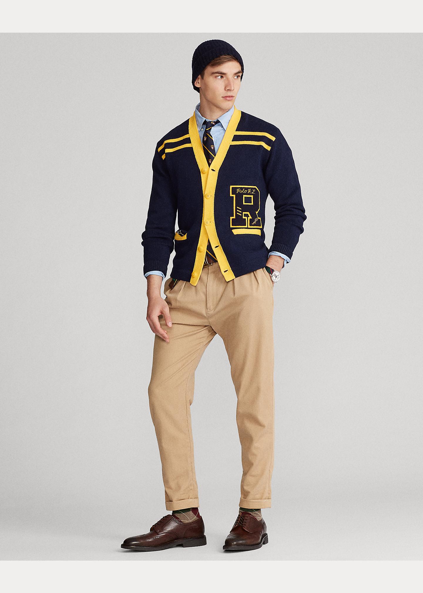 Cardigan universitaire en coton et lin Polo Ralph Lauren pour homme en  coloris Bleu | Lyst