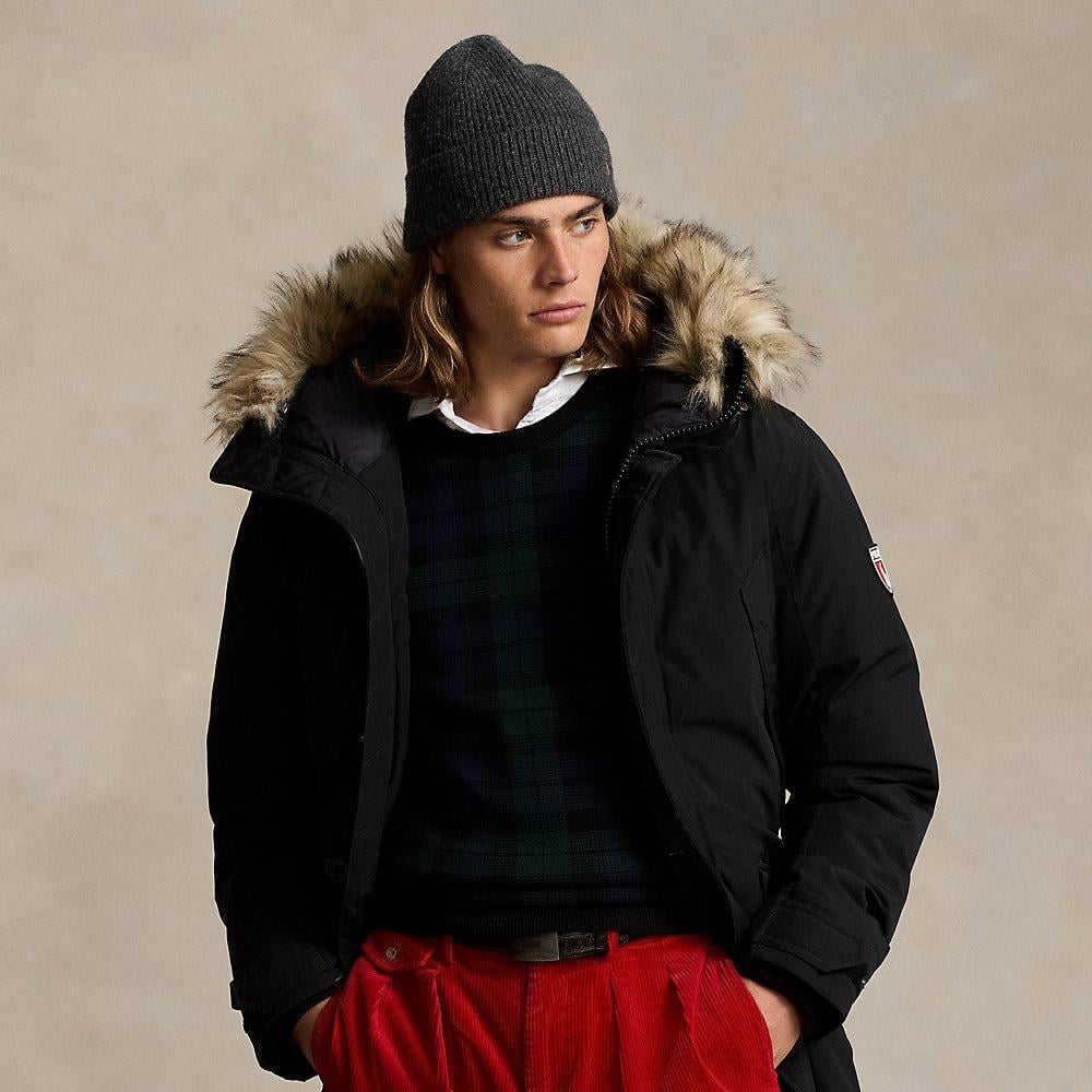 セール！Ralph Lauren Faux-Fur-Trim Hooded Jacket down coat Lauren Ralph Lauren Women's Maxi Faux-Fur-Trimmed Hooded