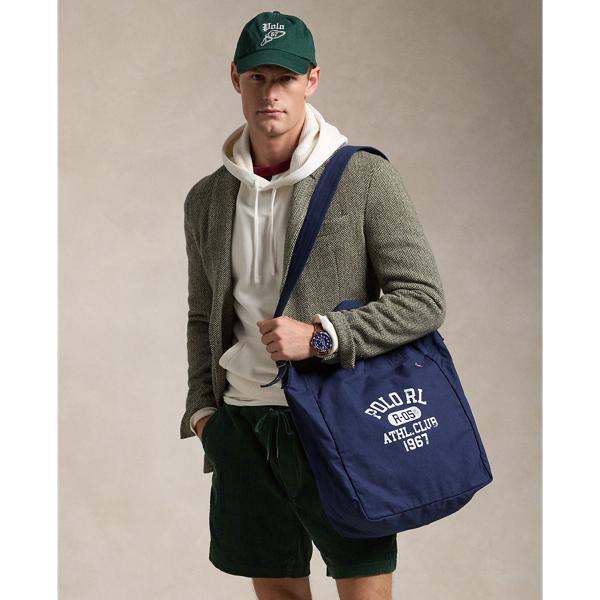 Polo Ralph Lauren Graphic Canvas Shopper Tote in Grey for Men Lyst UK