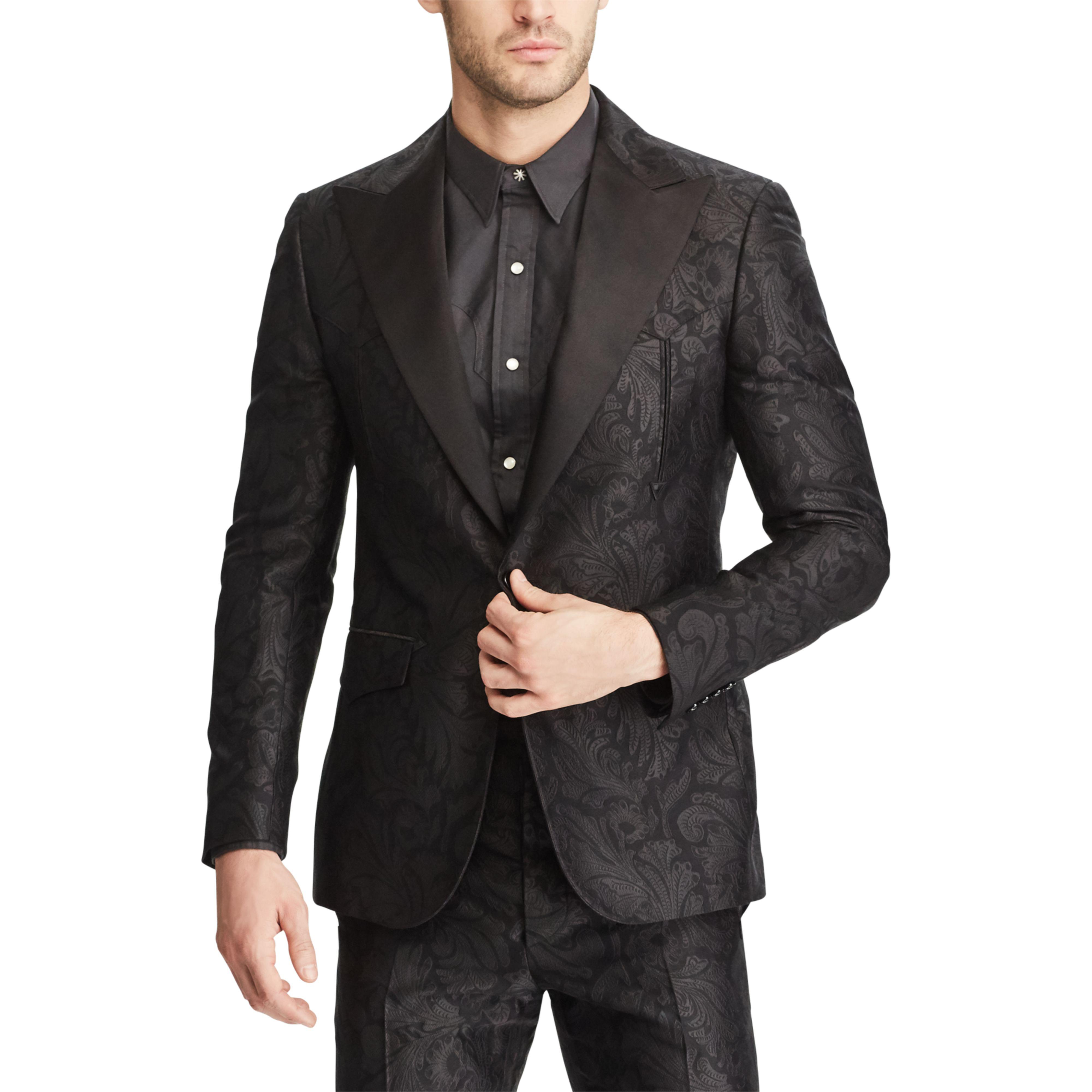 RRL Western Tuxedo Jacket in Black for Men | Lyst