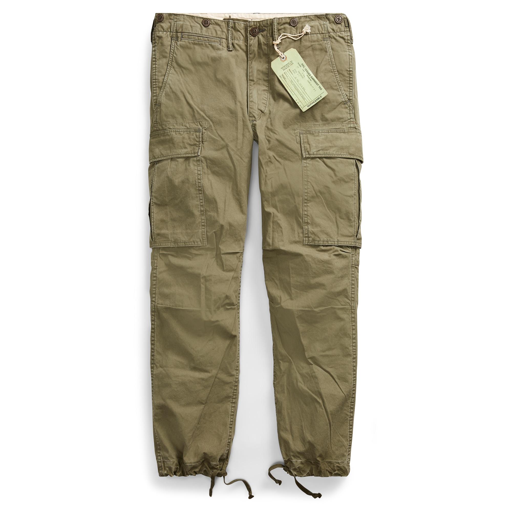 RRL Cotton Surplus Cargo Pant in Dark Olive (Green) for Men - Lyst