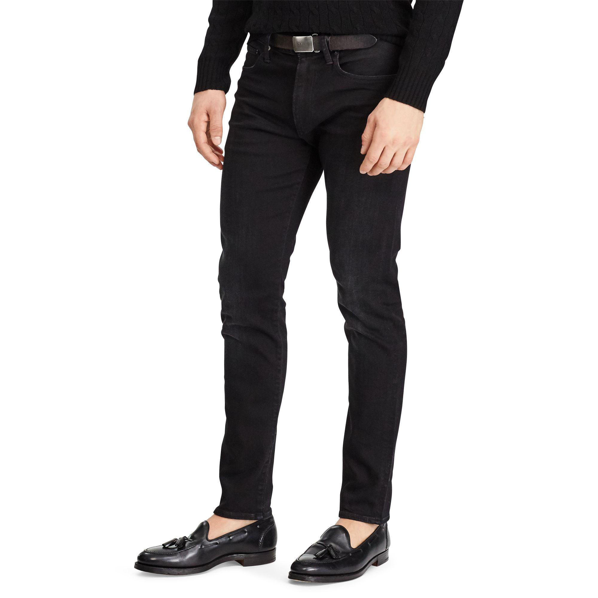 Polo Ralph Lauren Eldridge Skinny Stretch Jean in Black for Men | Lyst