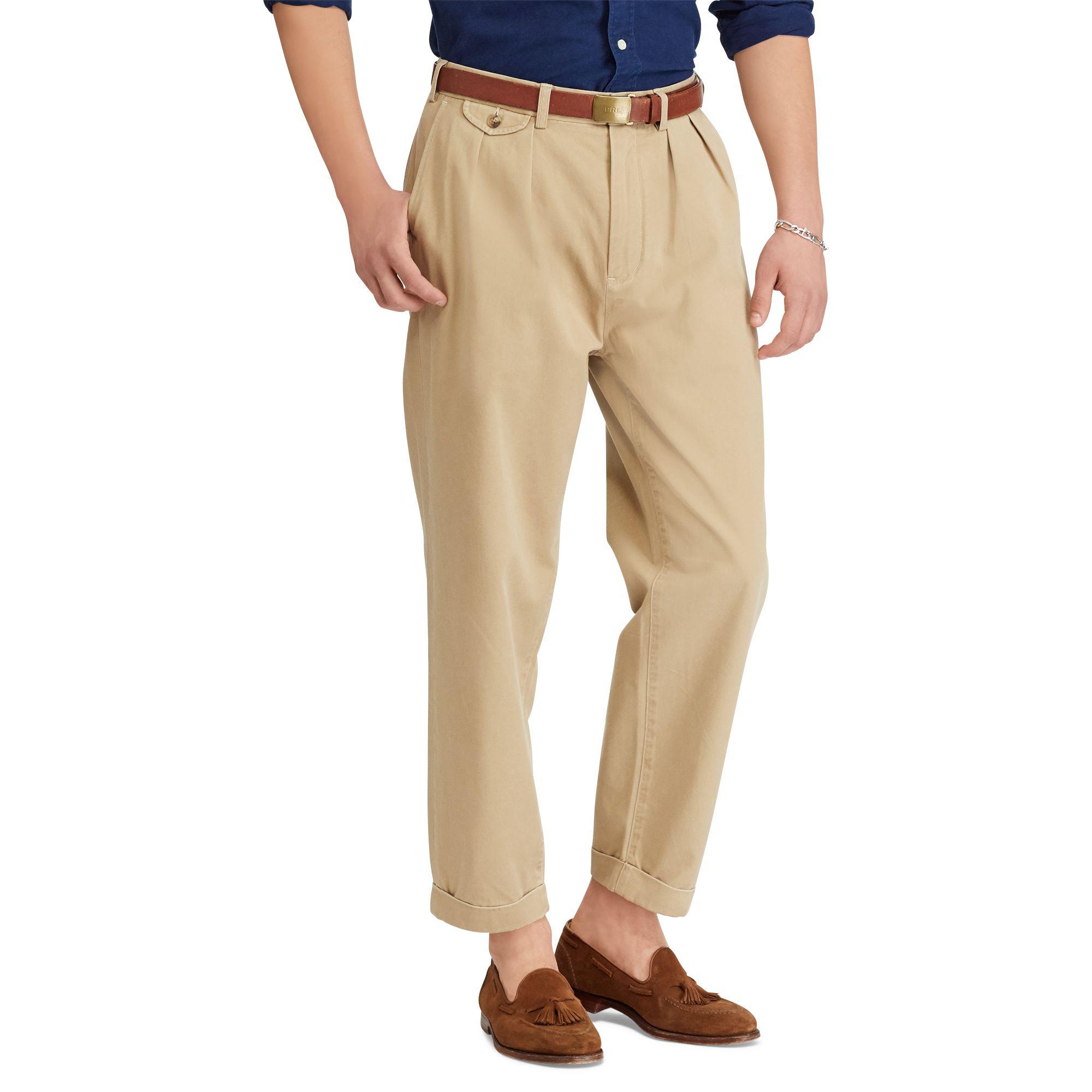 polo pleated pants