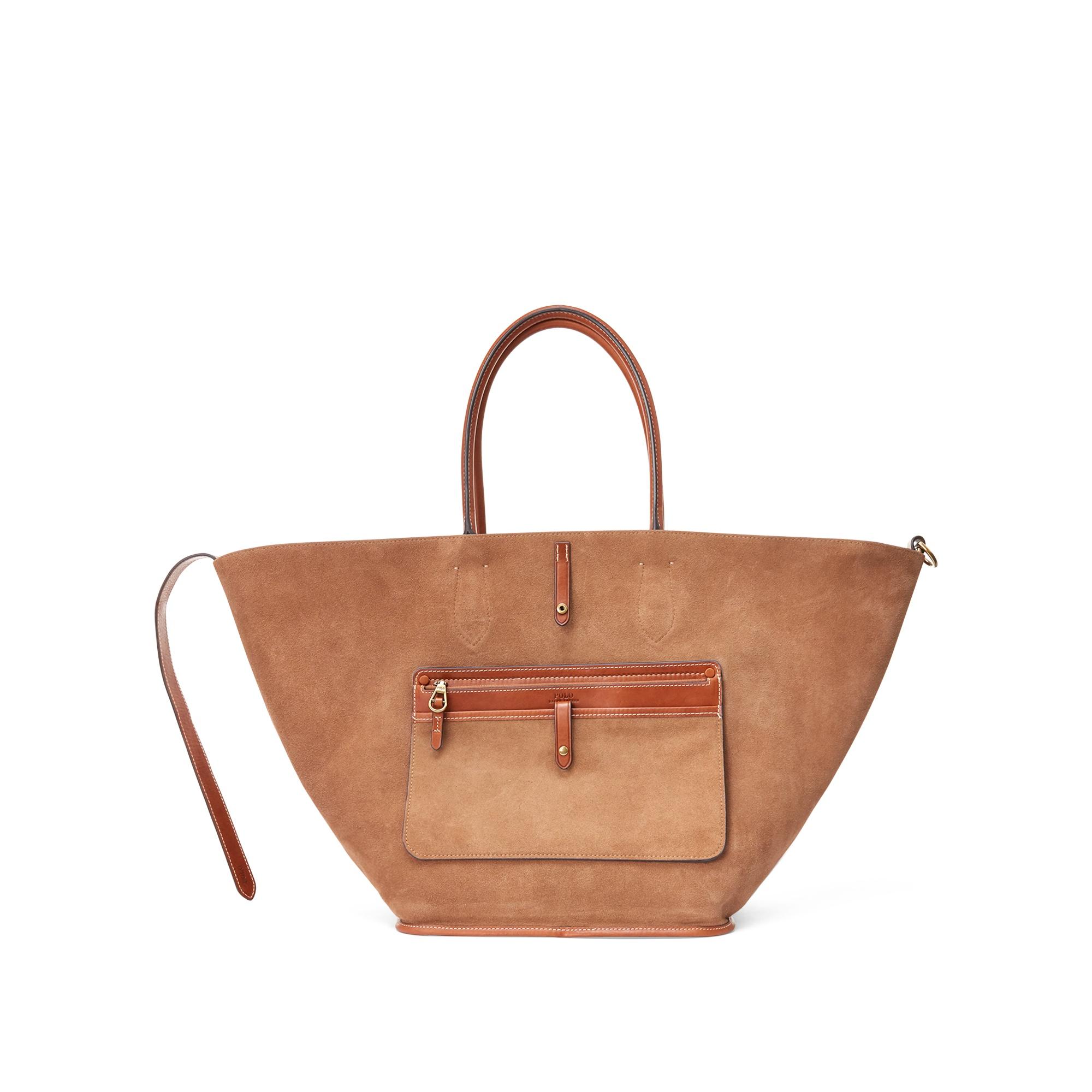 Polo Ralph Lauren Leather Large Bellport Tote in Brown Lyst