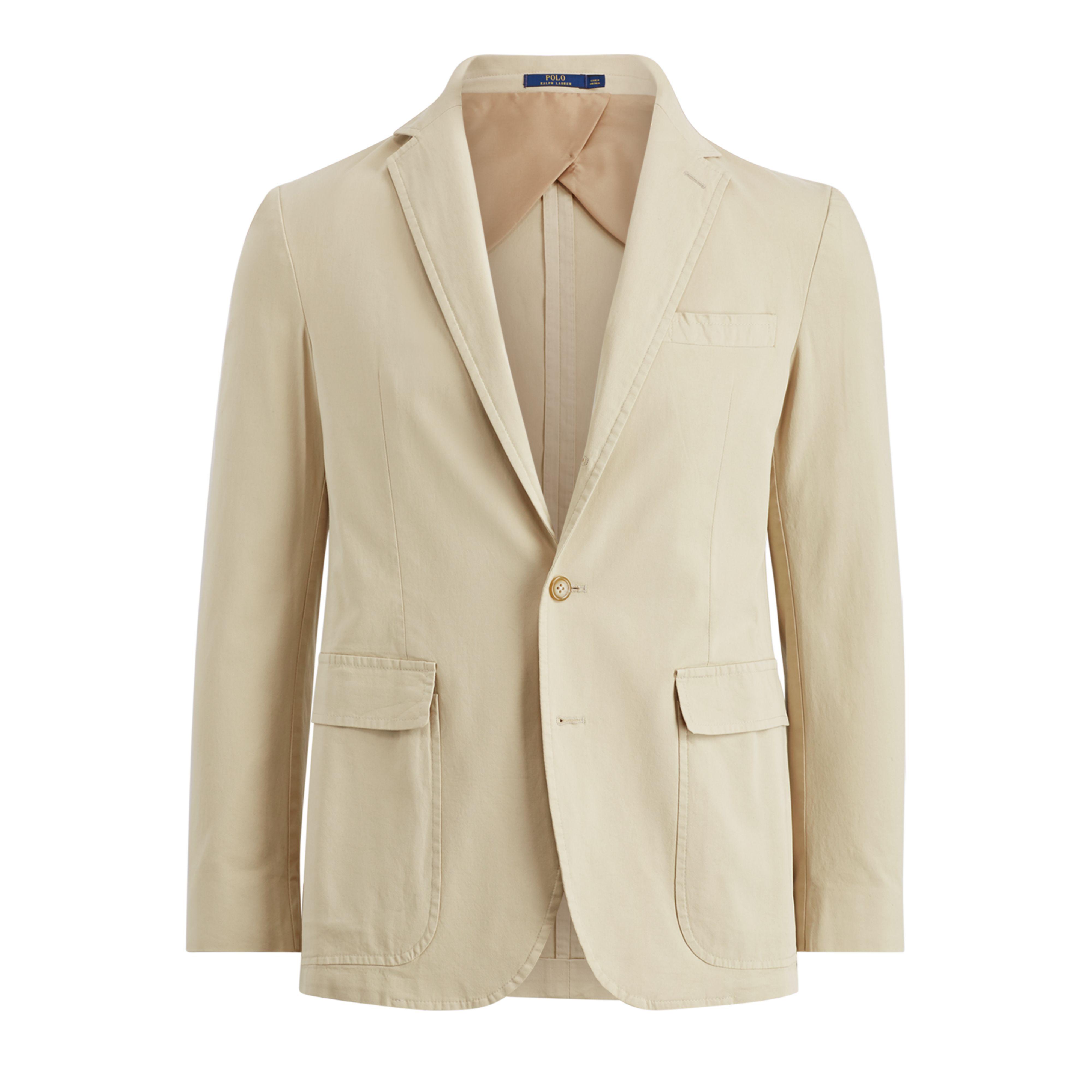 Polo Ralph Lauren Cotton Morgan Stretch Suit Jacket in Natural for Men ...