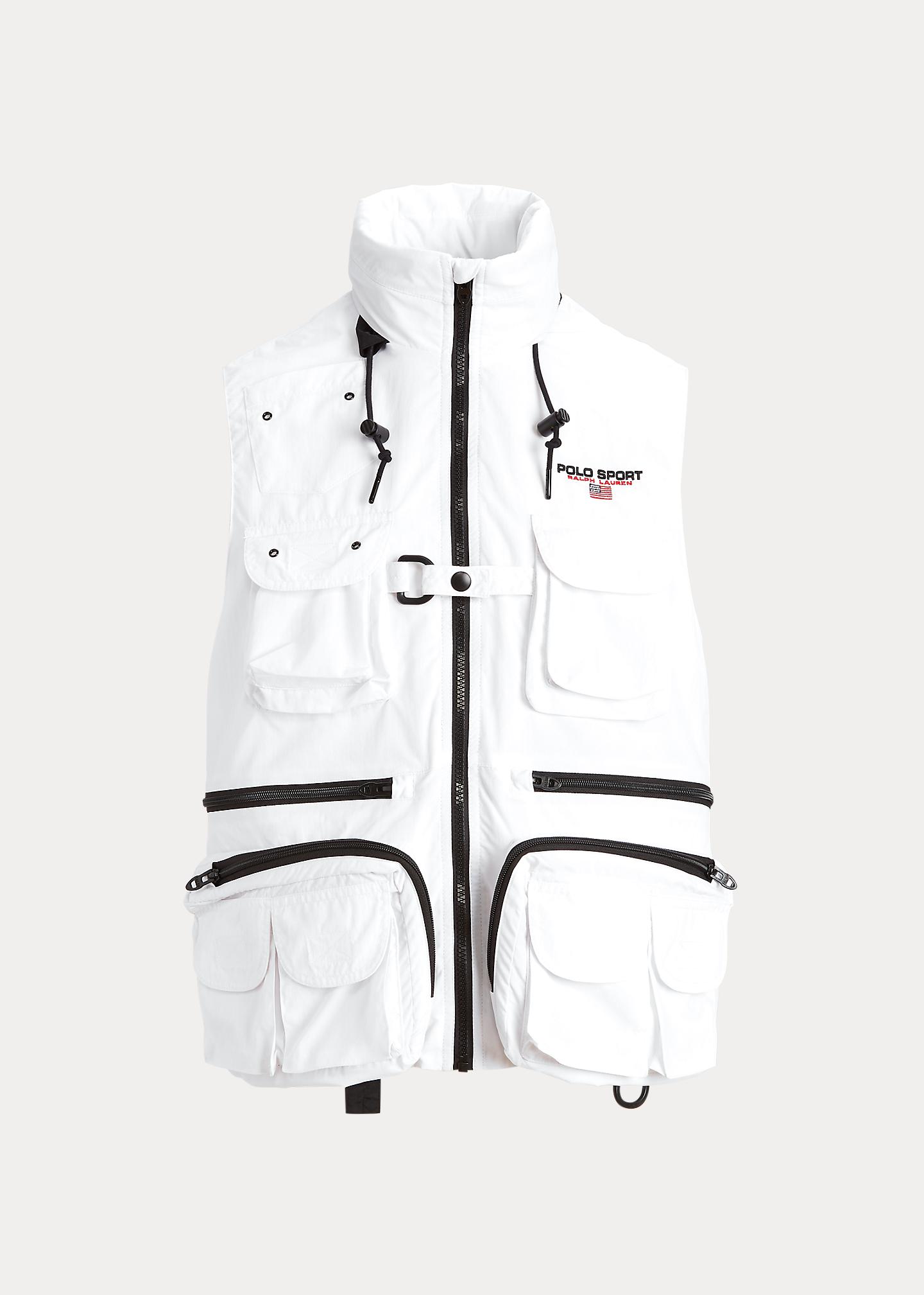 ralph lauren white gilet