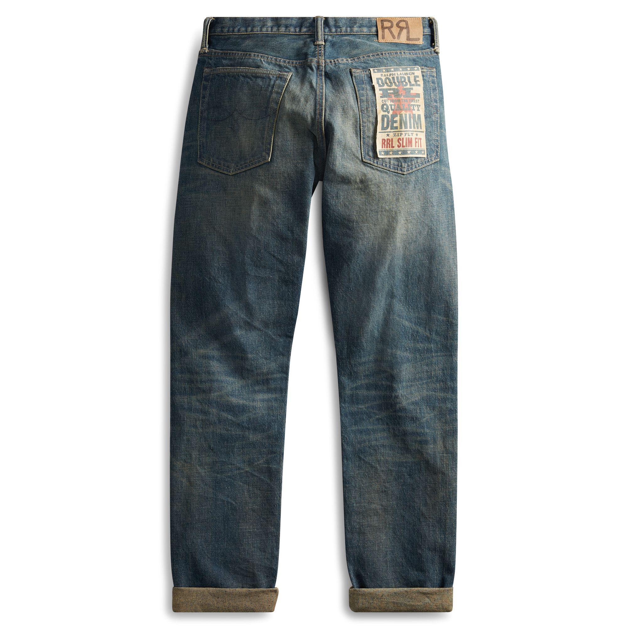 RRL Denim Slim Fit Jean in Blue for Men - Lyst