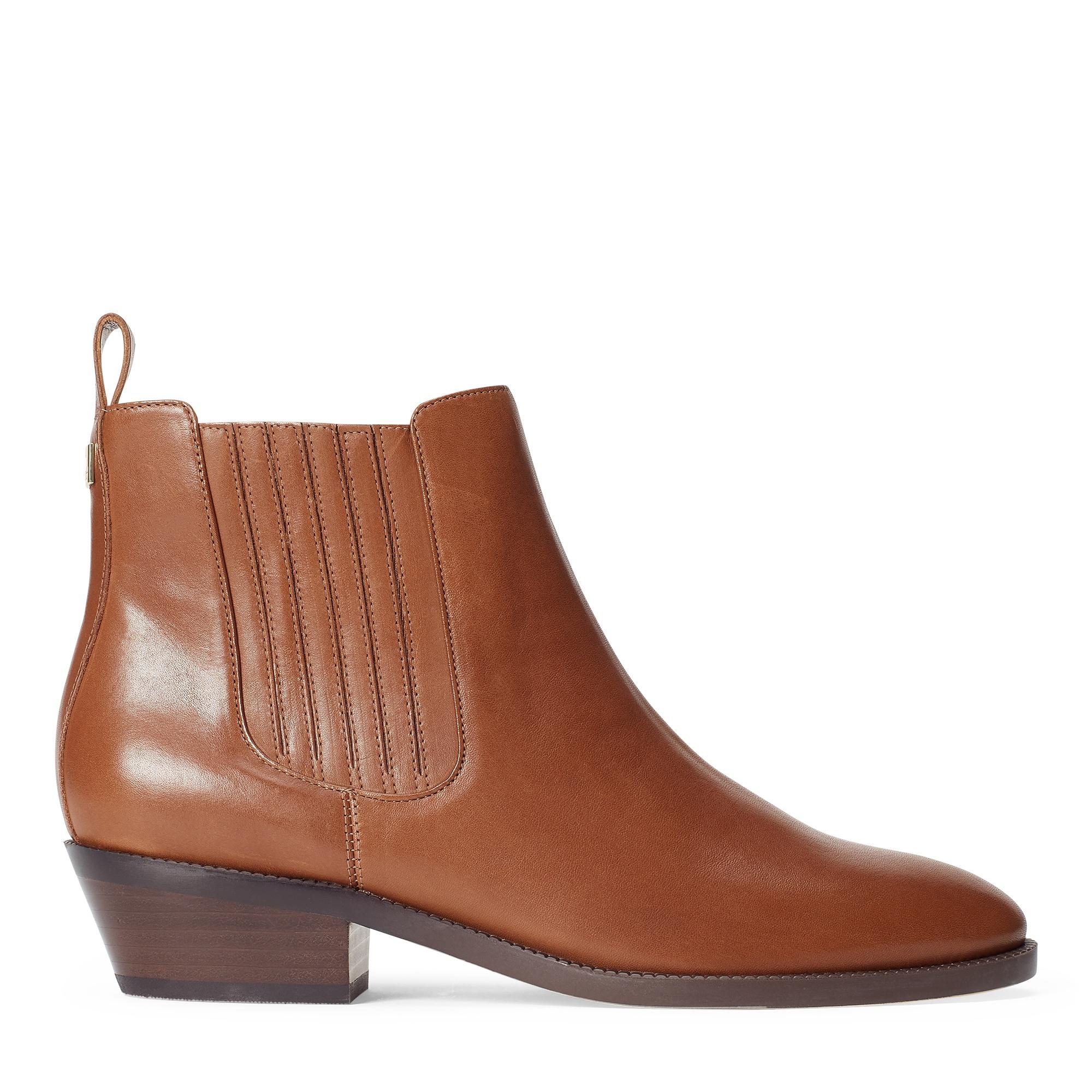 ralph lauren leather booties