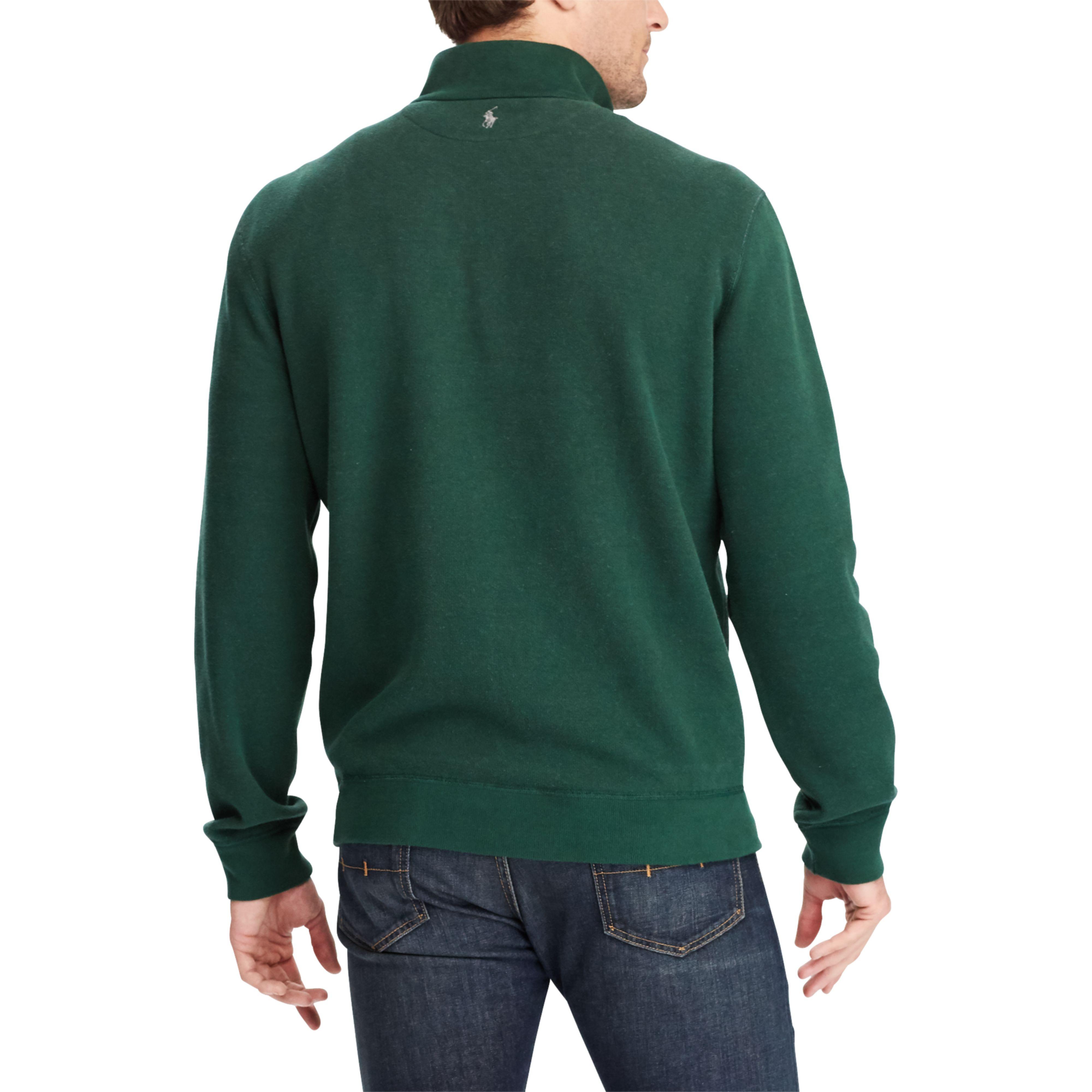 green polo pullover