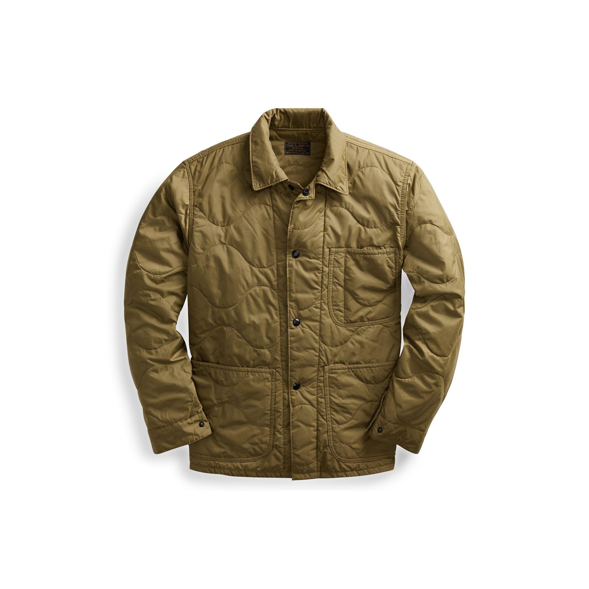 rrl quilted chore jacket