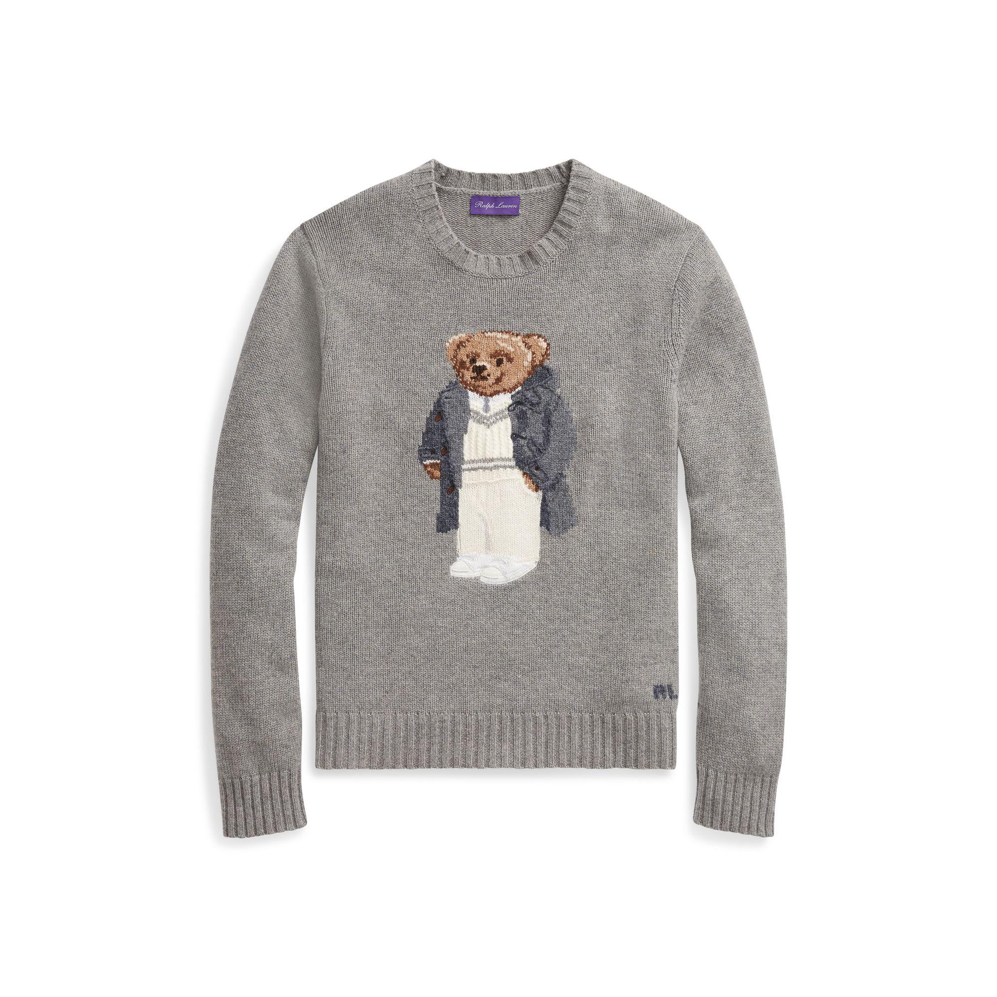 purple label bear sweater